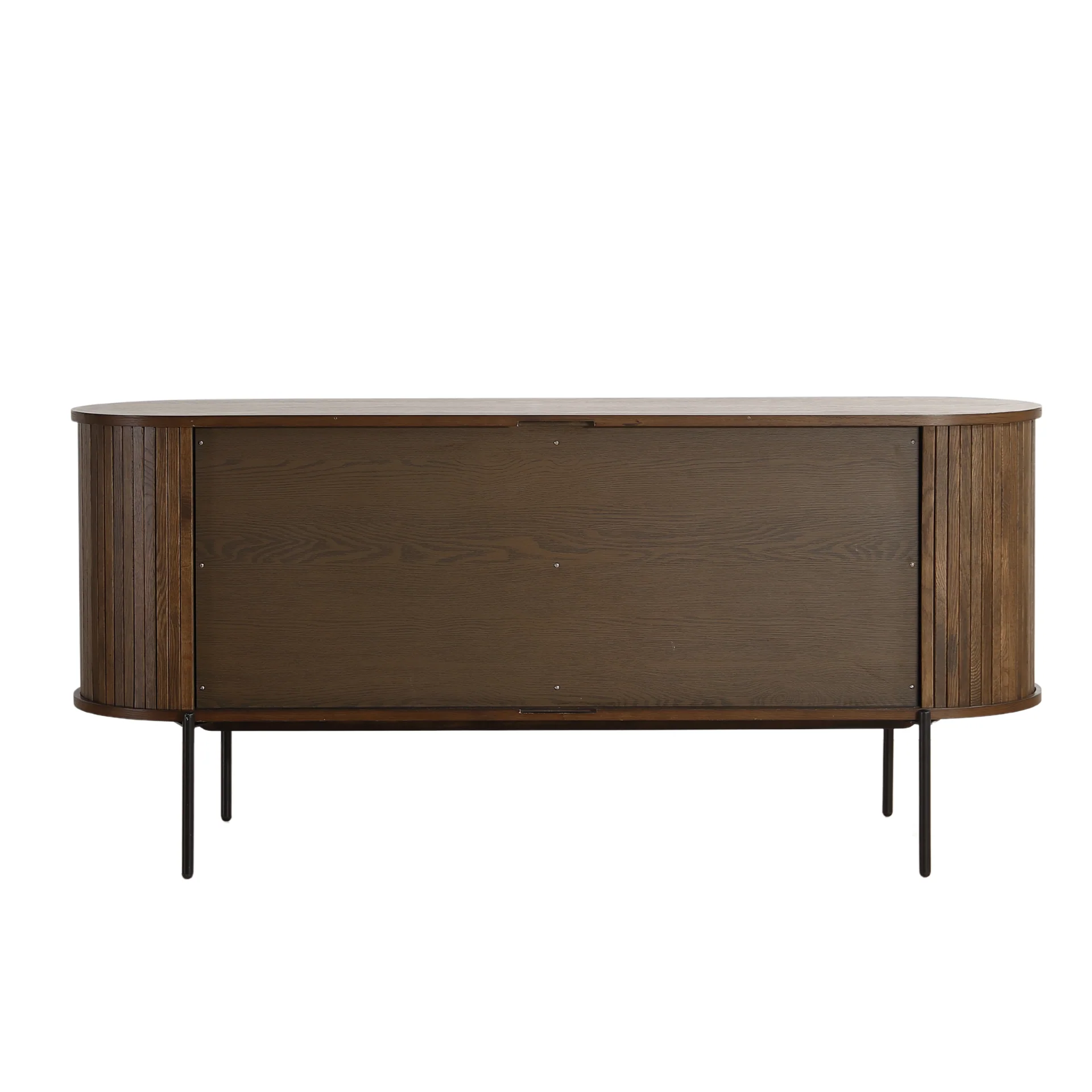 Florence jalousiskåp med lameller i rökt ek 160x45x75 cm - Image 11