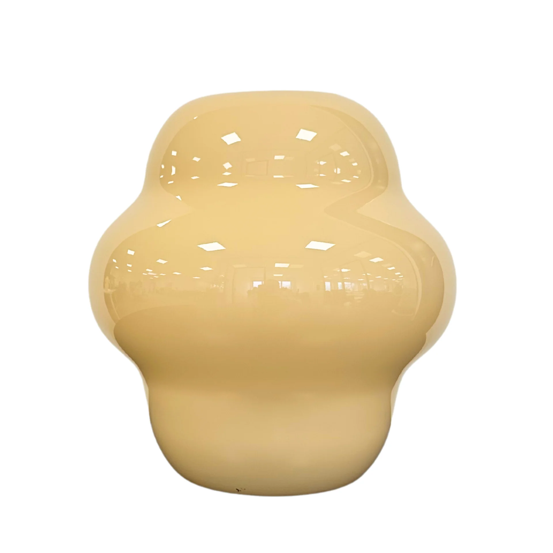 Gina glasvas gul 20 cm