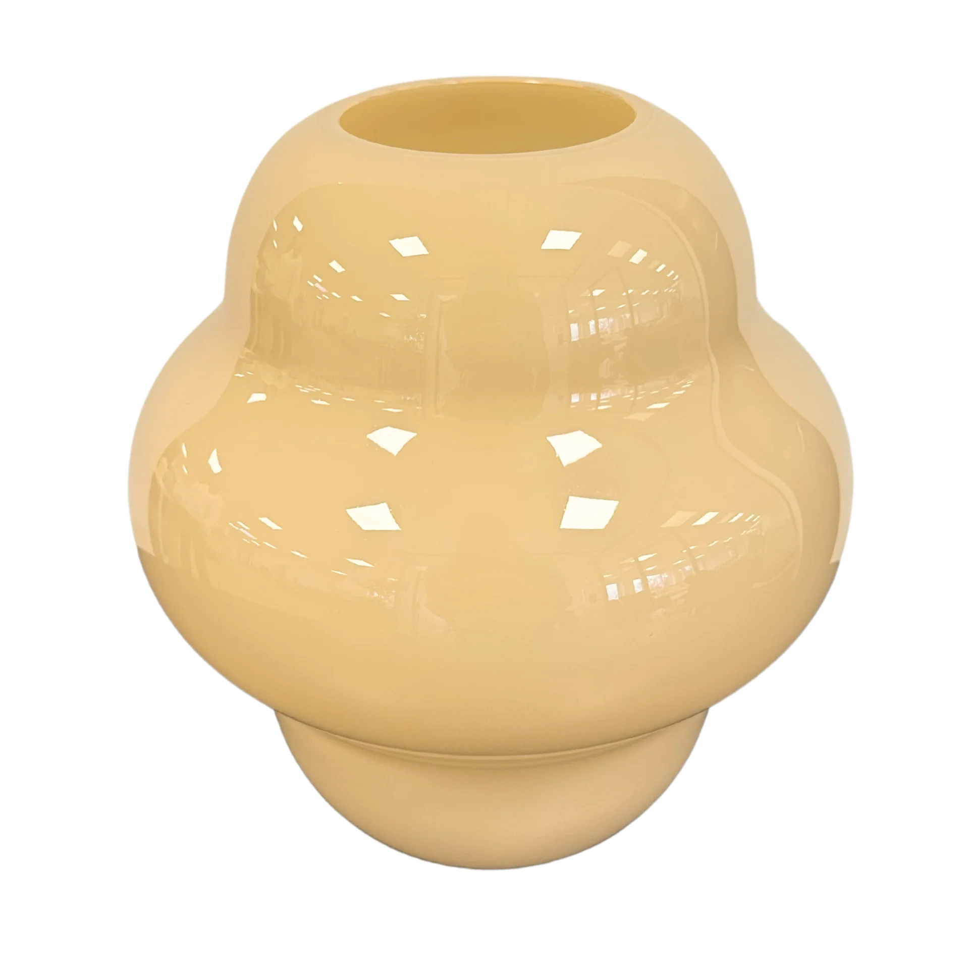 Gina glasvas gul 20 cm - Image 2