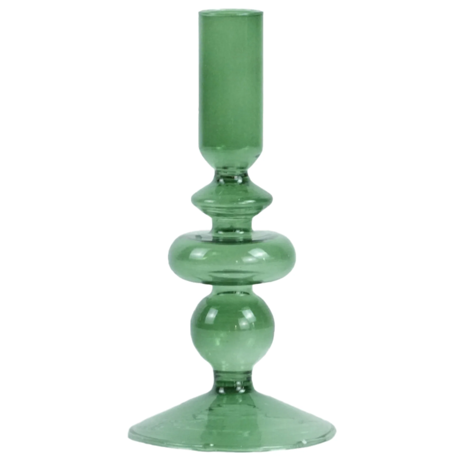 Gracie glasljusstake grön 18 cm