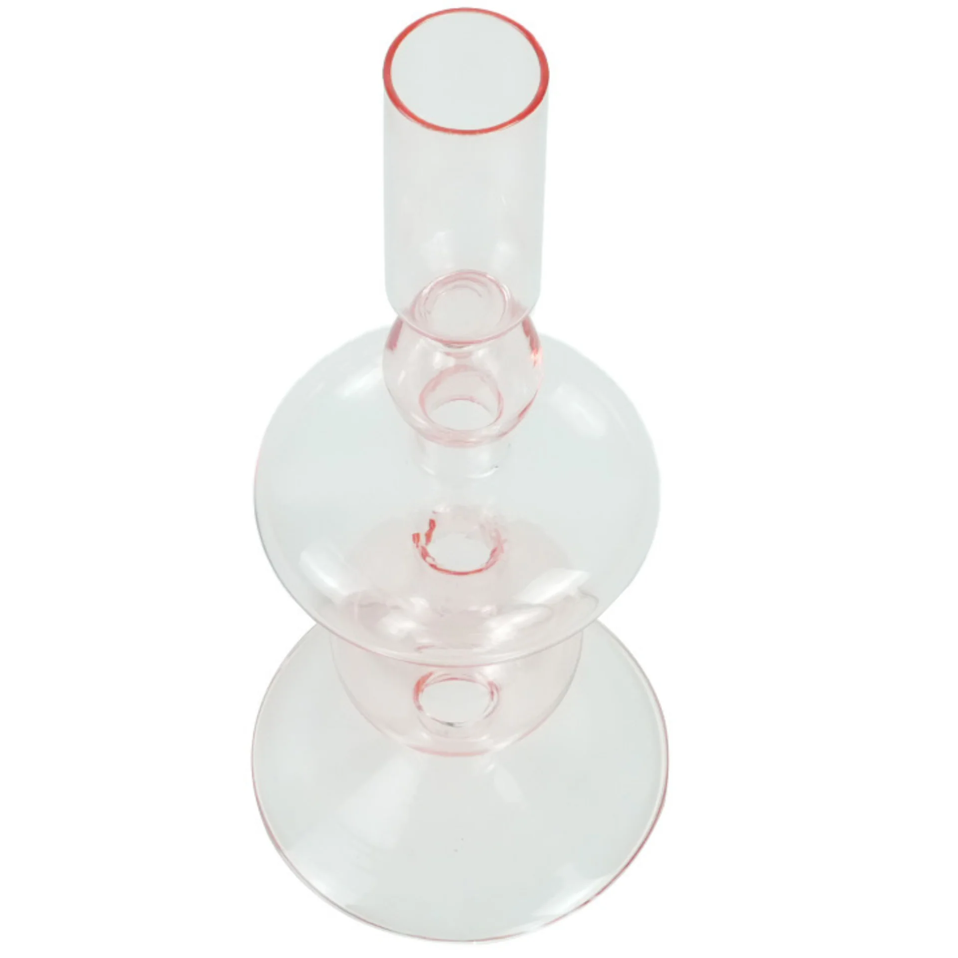 Gracie glasljusstake ljusrosa 18 cm - Image 2