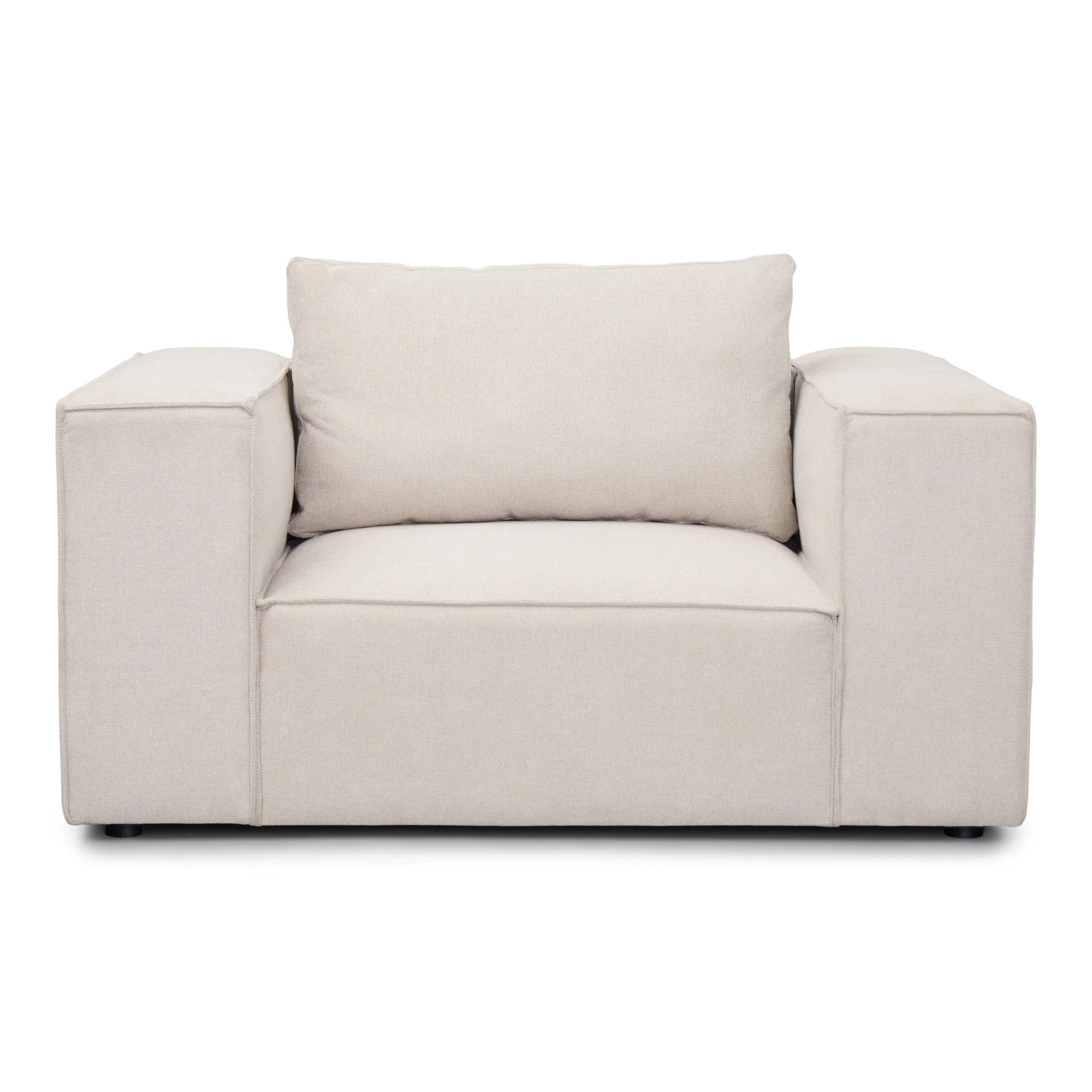 Hailey fåtölj i beige L: 136 × D: 100 × H: 64 cm - Image 7