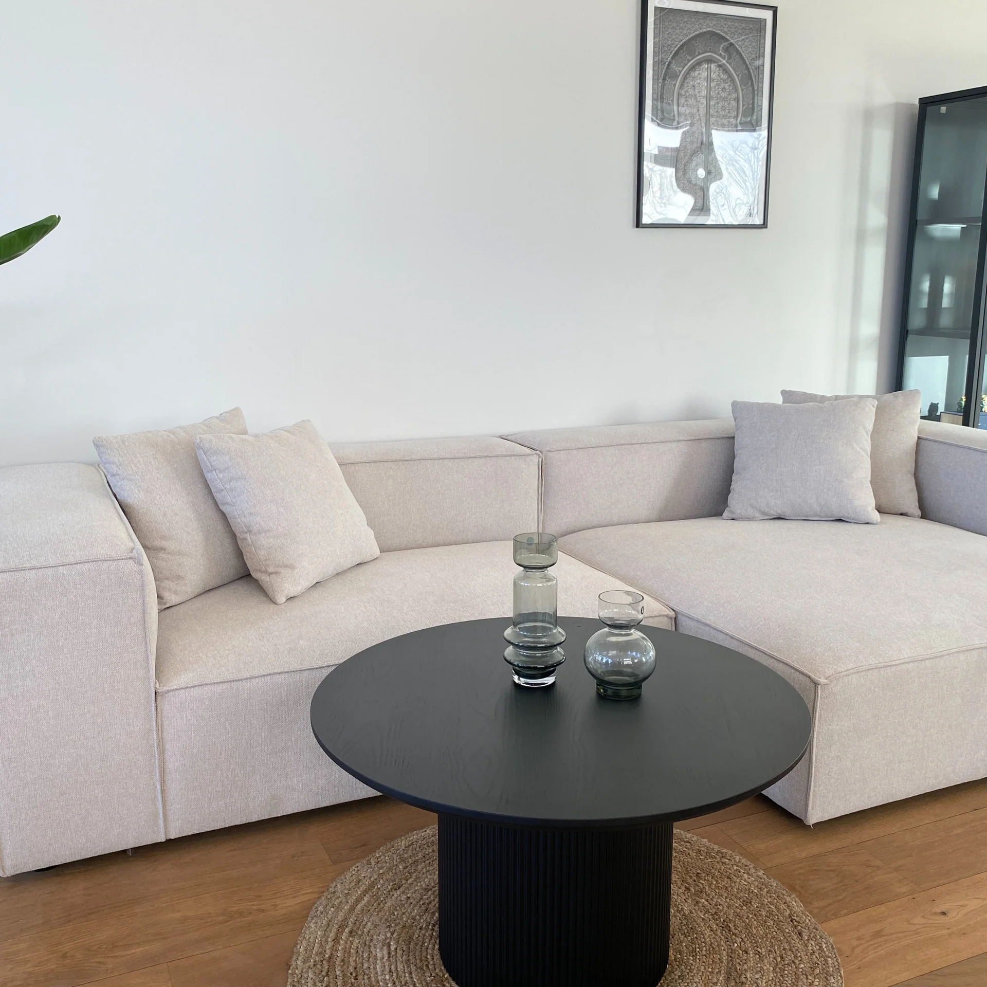 Hailey höger schäslong modul i beige L: 147 X D: 148 X H: 65 cm - Image 3