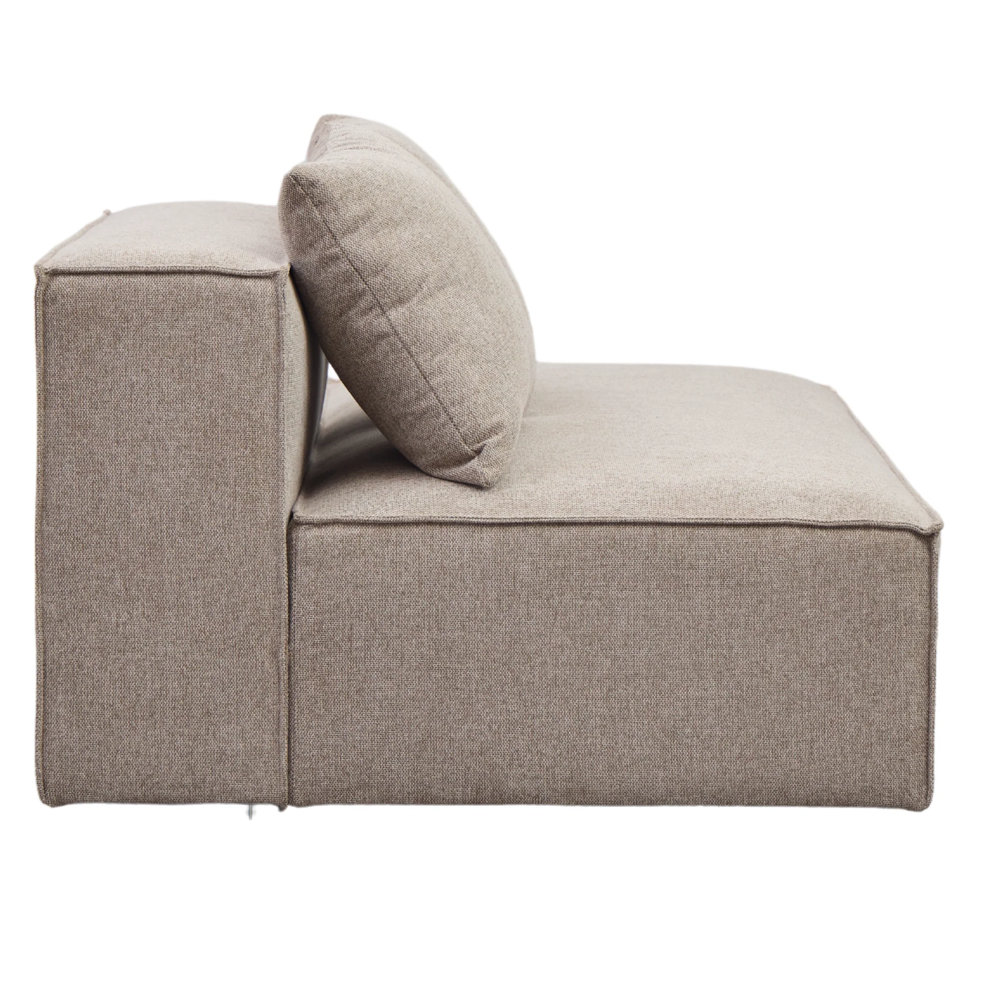 Hailey modul med halvt ryggstöd högervänd i sand L: 148 x D: 100 x H: 65 cm - Image 7