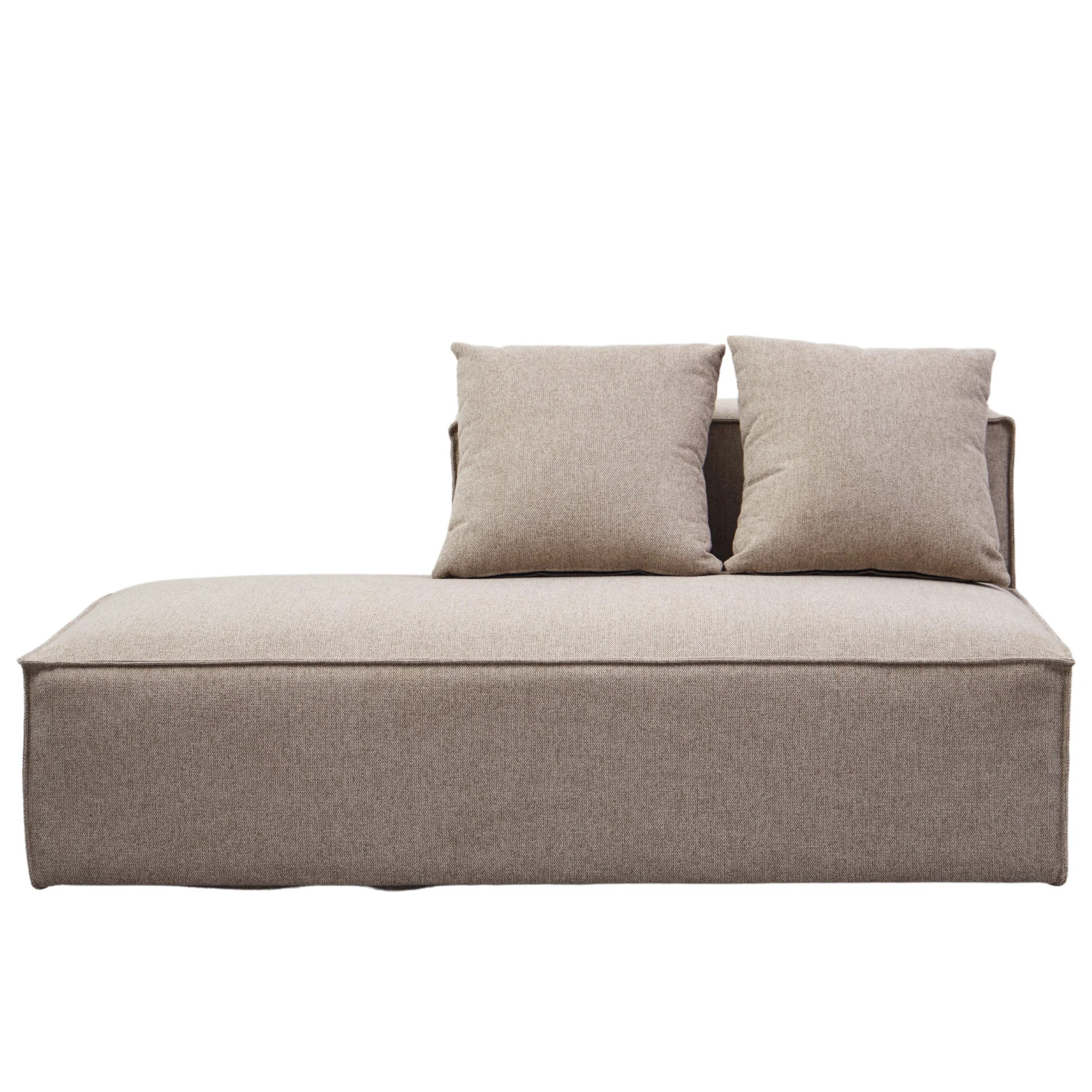 Hailey modul med halvt ryggstöd vänstervänd i sand L: 148 x D: 100 x H: 65 cm