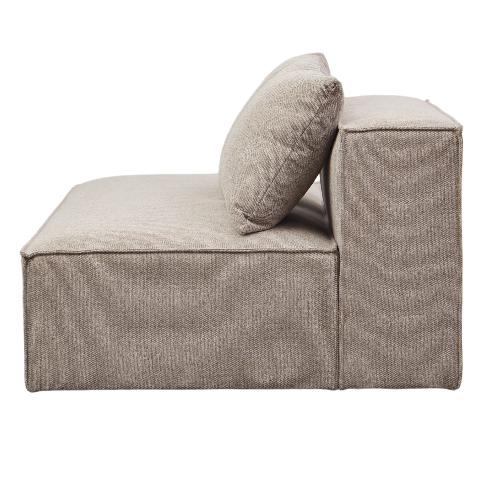 Hailey modul med halvt ryggstöd vänstervänd i sand L: 148 x D: 100 x H: 65 cm - Image 5