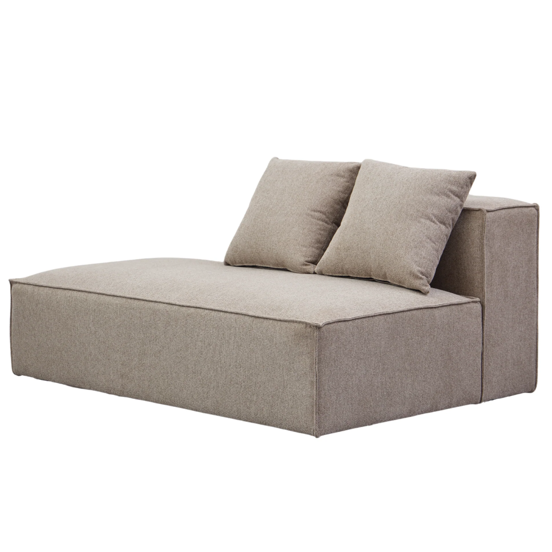 Hailey modul med halvt ryggstöd vänstervänd i sand L: 148 x D: 100 x H: 65 cm - Image 7
