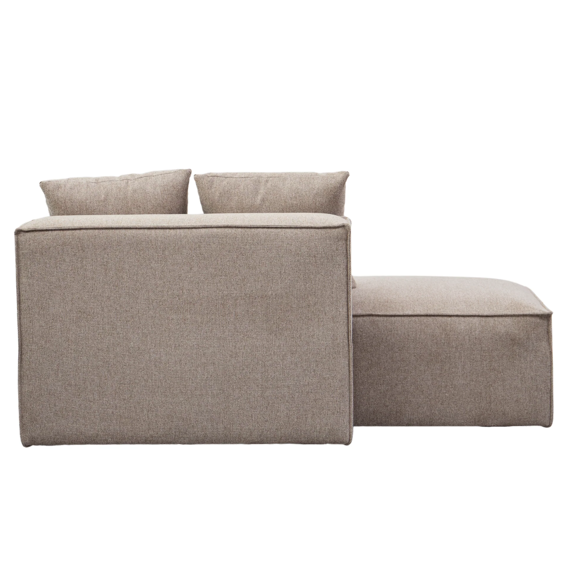 Hailey modul med halvt ryggstöd vänstervänd i sand L: 148 x D: 100 x H: 65 cm - Image 8