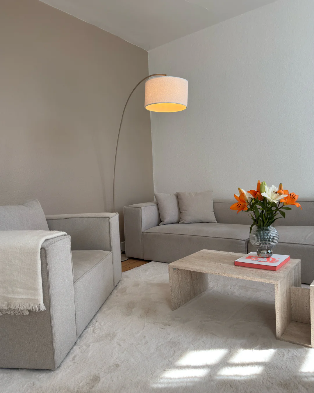 Hailey - Modulsoffa - Högervänd schäslong i beige med 2 moduler L: 294 X D: 148 X H: 65 cm - Image 3