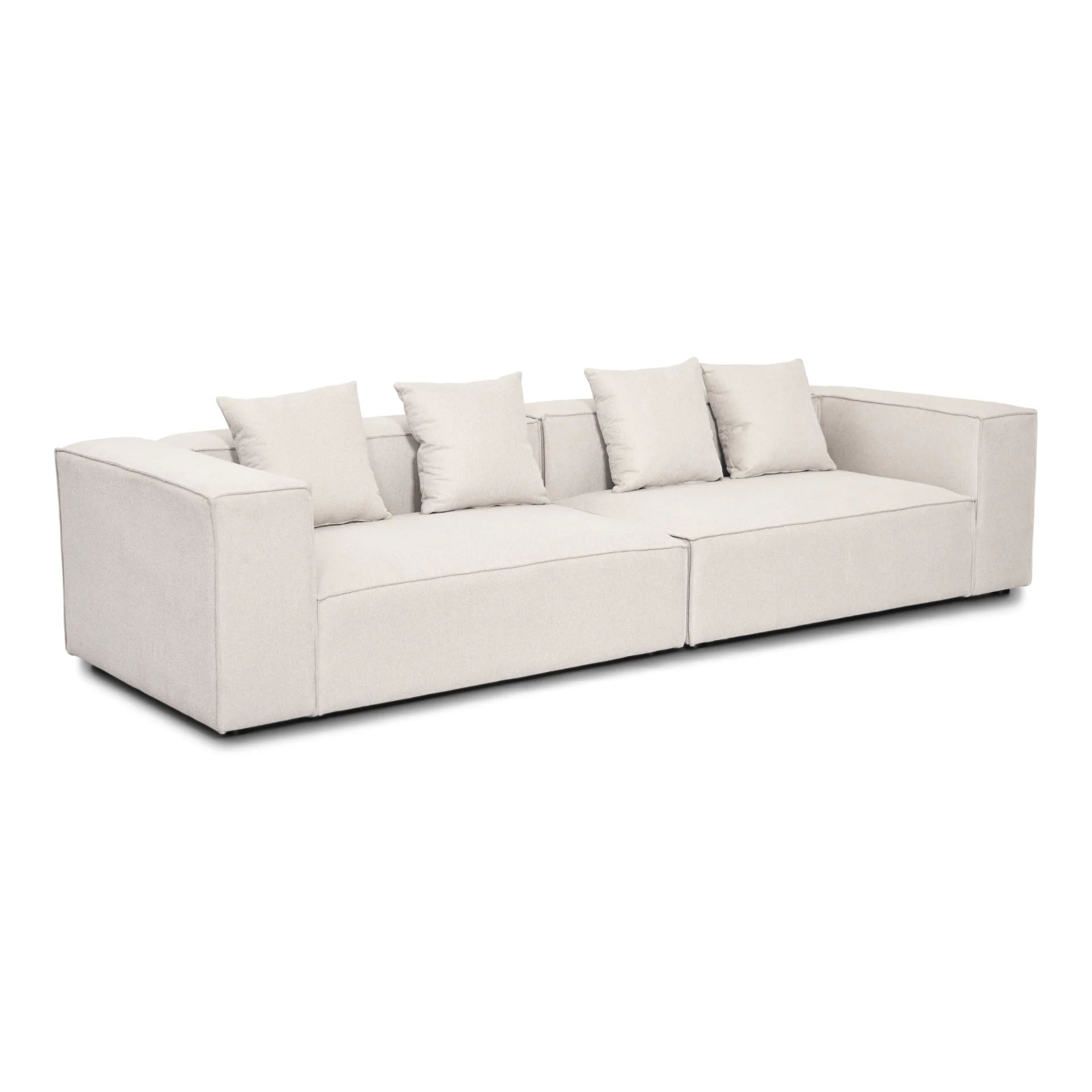 Hailey - Modulsoffa i beige med 2 moduler L: 294 X D: 100 X H: 65 cm - Image 7
