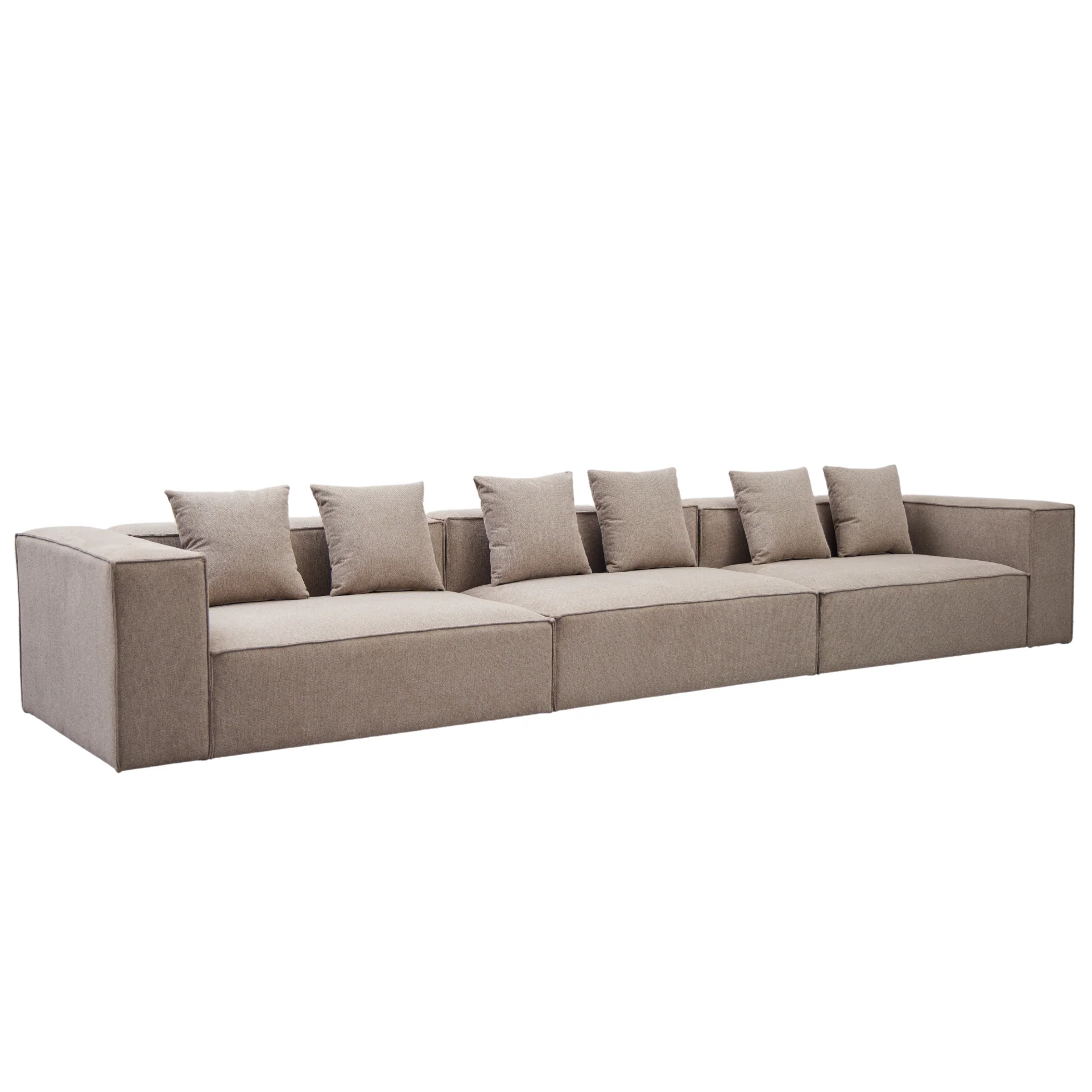 Hailey - Modulsoffa i sand med 3 moduler L: 415 X D: 100 X H: 65 cm - Image 5