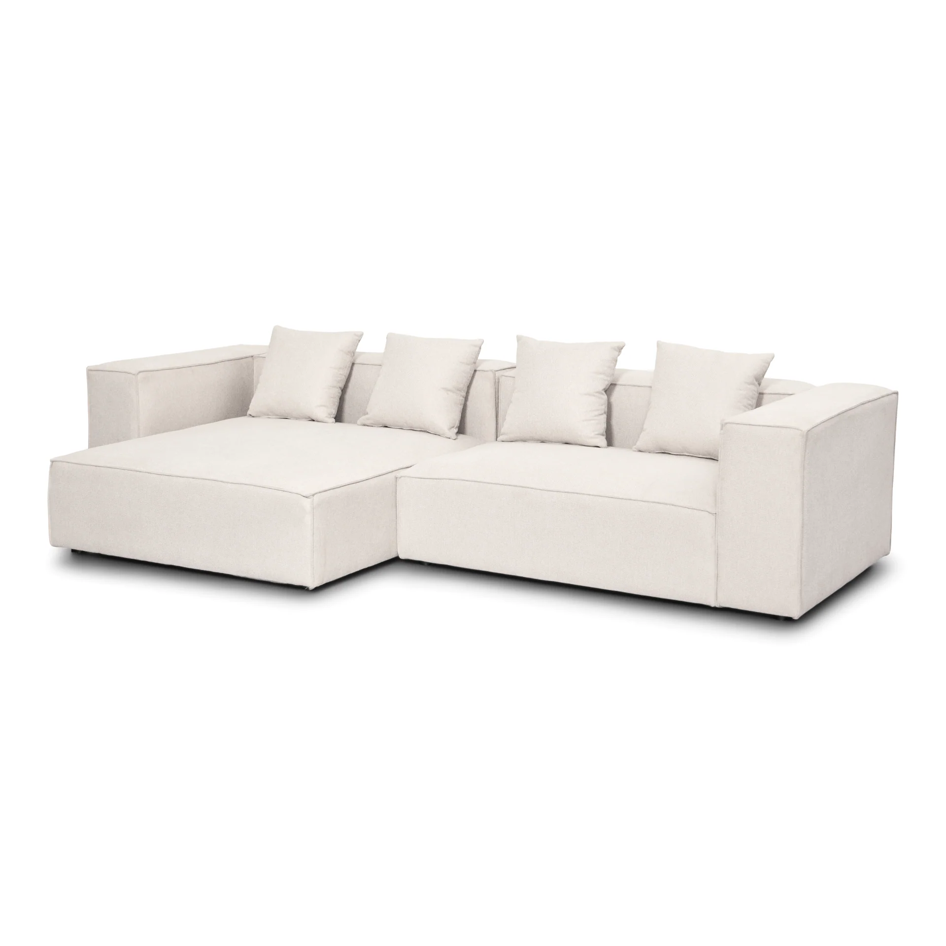 Hailey - Modulsoffa - Vänstervänd schäslong i beige med 2 moduler L: 294 X D: 148 X H: 65 cm - Image 7