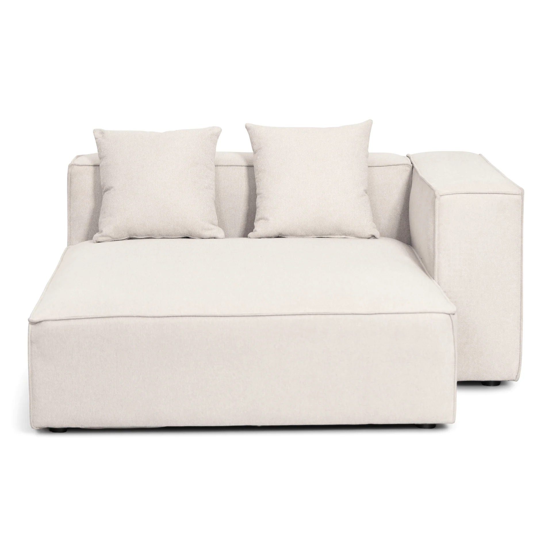 Hailey - U-modulsoffa i beige med 4 moduler - Högervänd schäslong L: 368 X D: 247 X H: 65 cm - Image 10