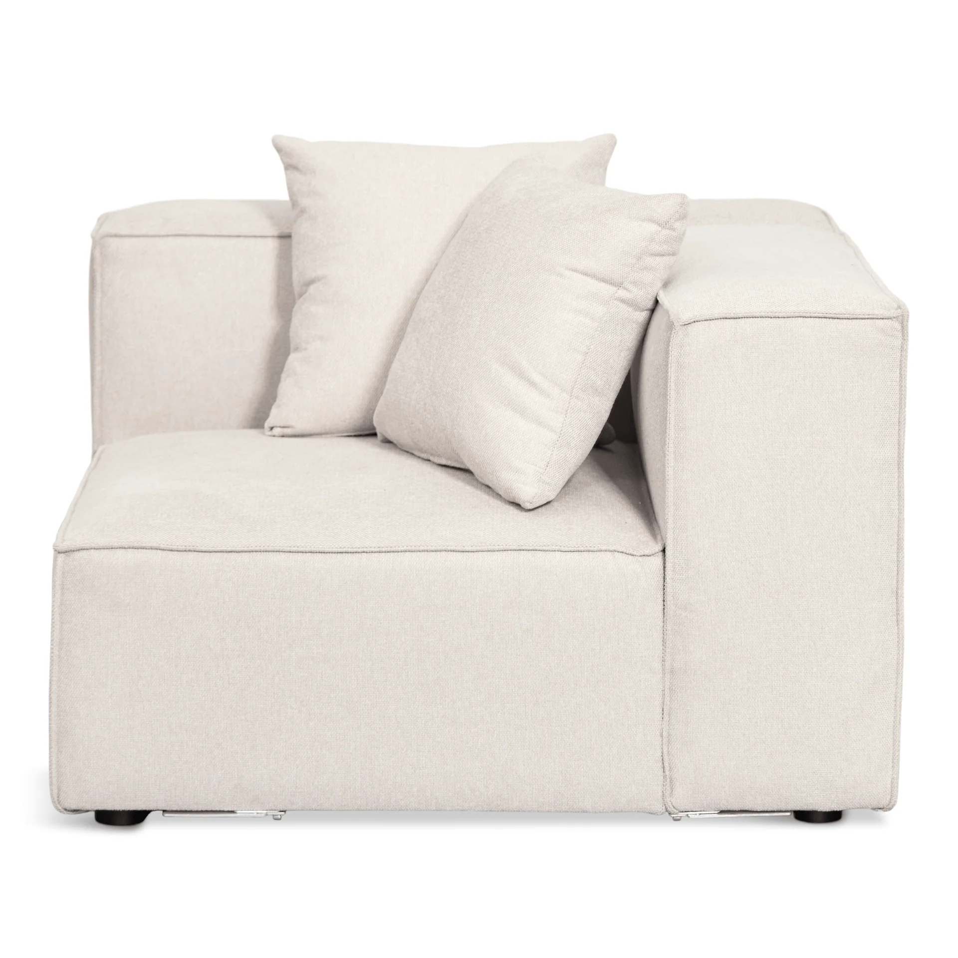 Hailey - U-modulsoffa i beige med 4 moduler - Vänstervänd schäslong L: 368 X D: 247 X H: 65 cm - Image 8