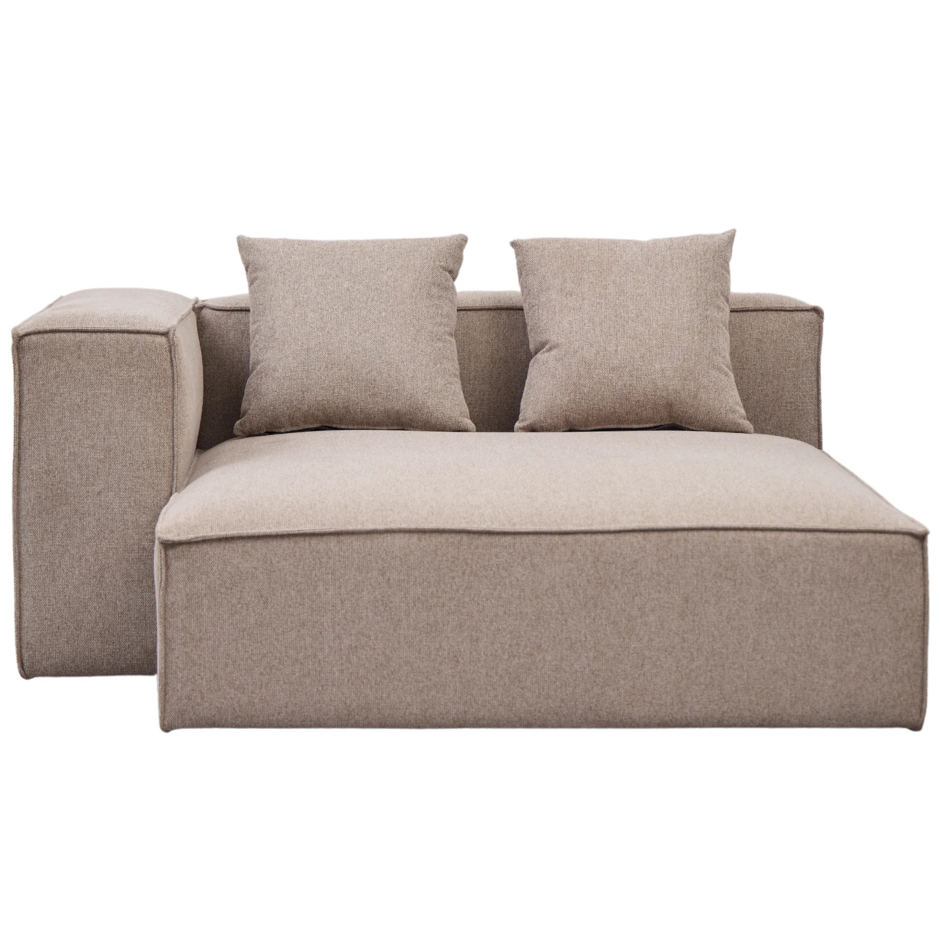 Hailey vänster schäslongmodul i sand L: 147 x D: 148 x H: 65 cm