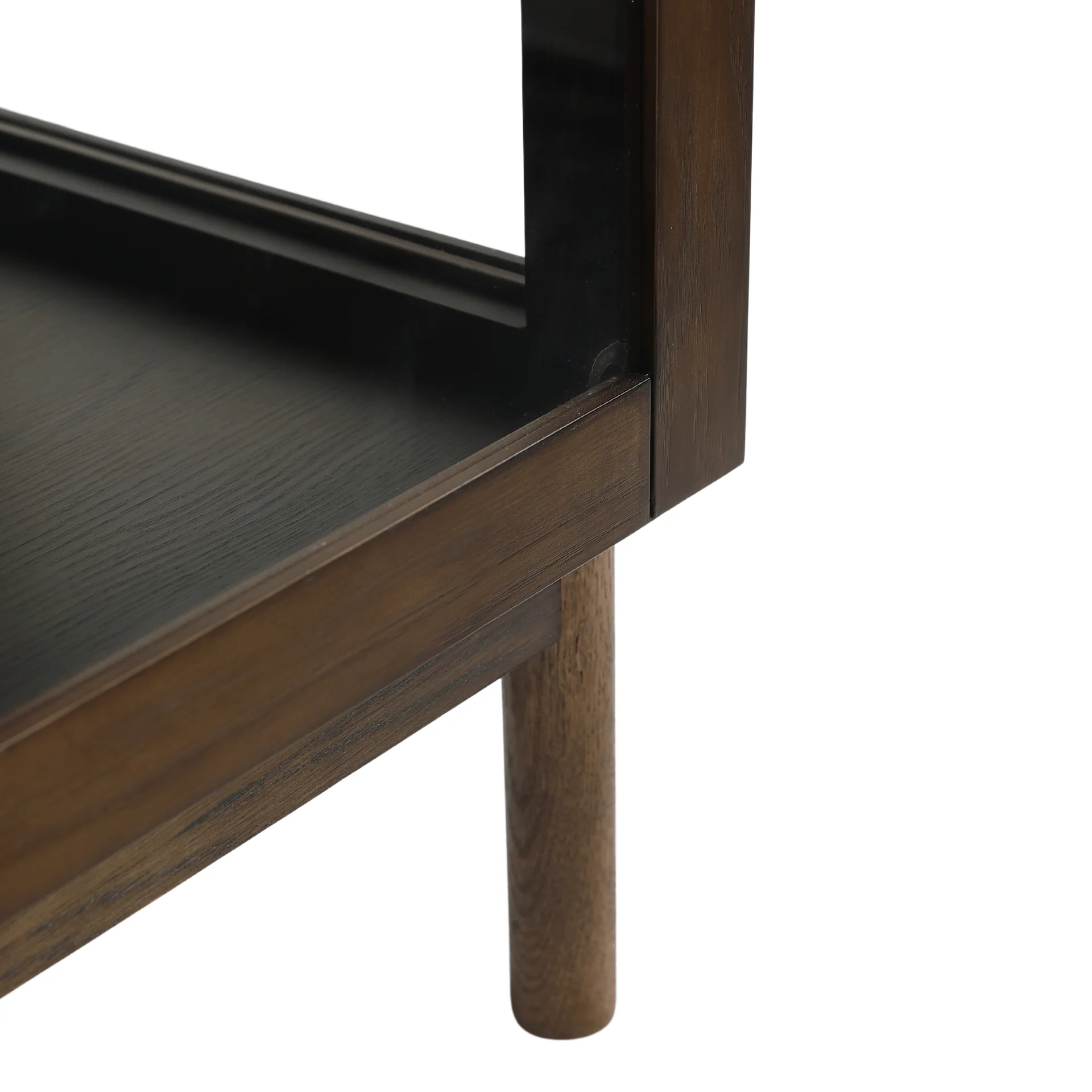 Havana ek glasskänk/skåp i rökt ek med 3 dörrar - 80x40x140 cm - Image 5