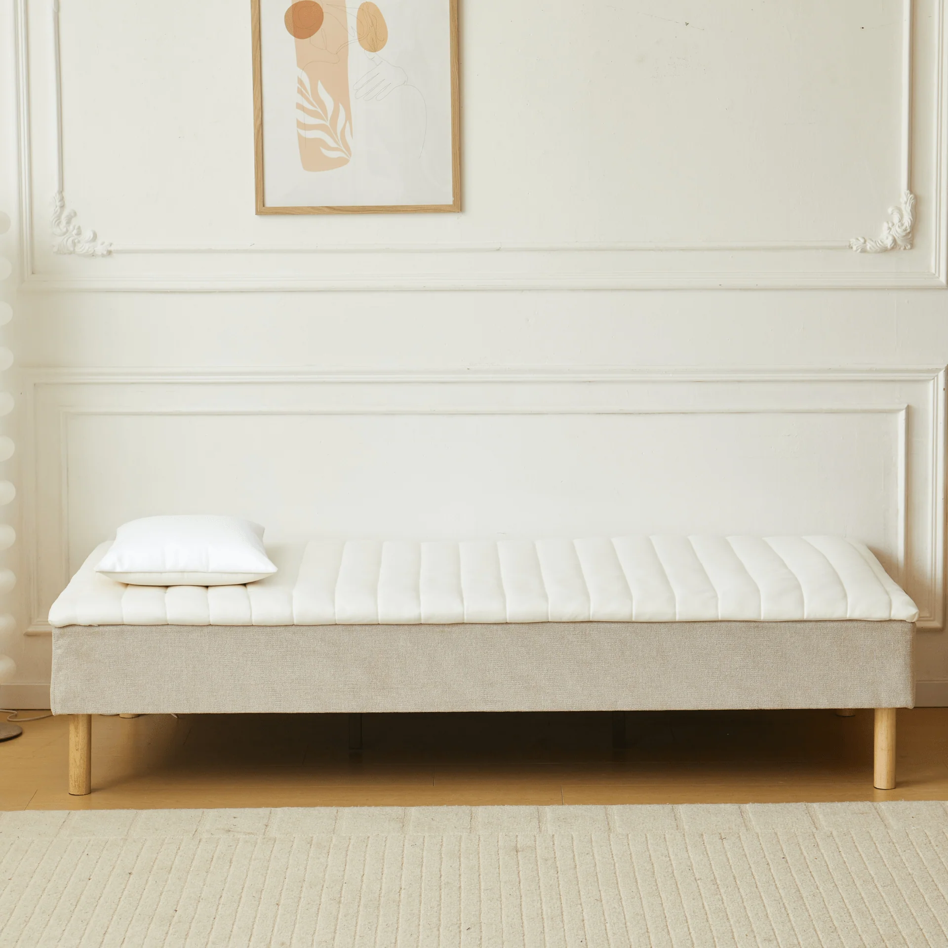 Henry vit bäddmadrass i PU-skum 90x200x4 cm - Image 4