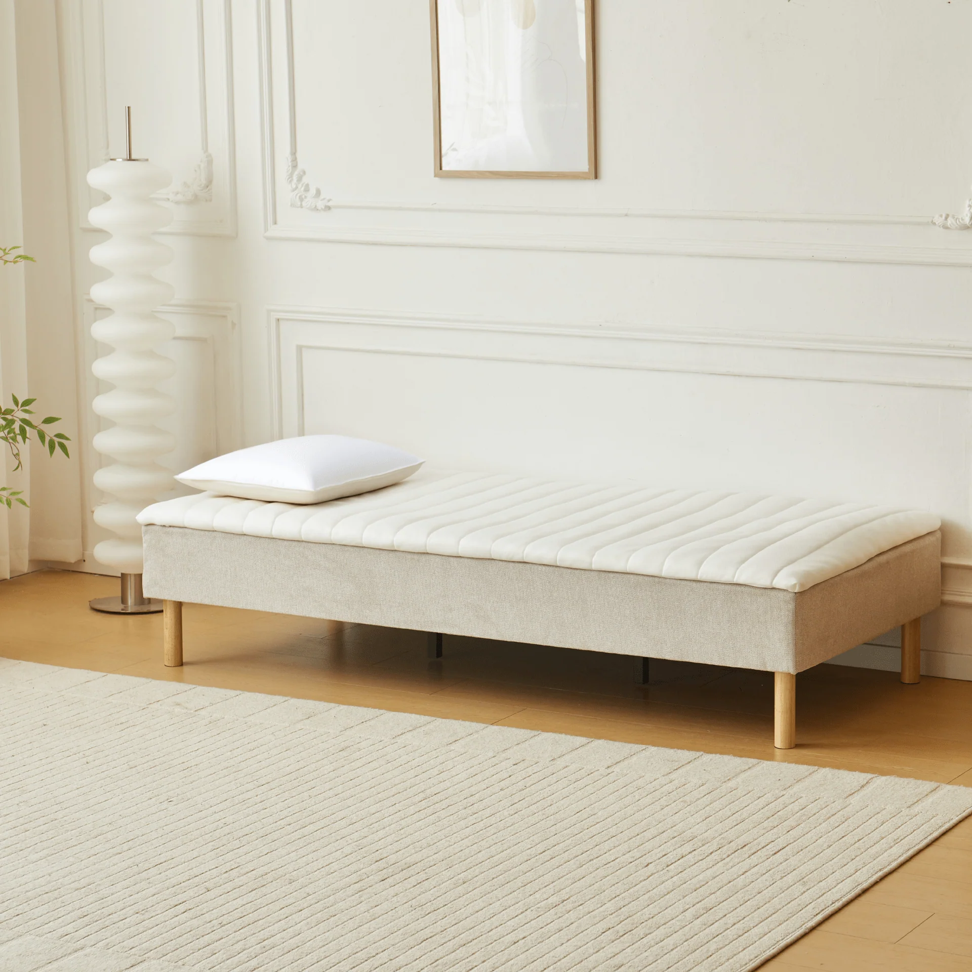 Henry vit bäddmadrass i PU-skum 90x200x4 cm - Image 5