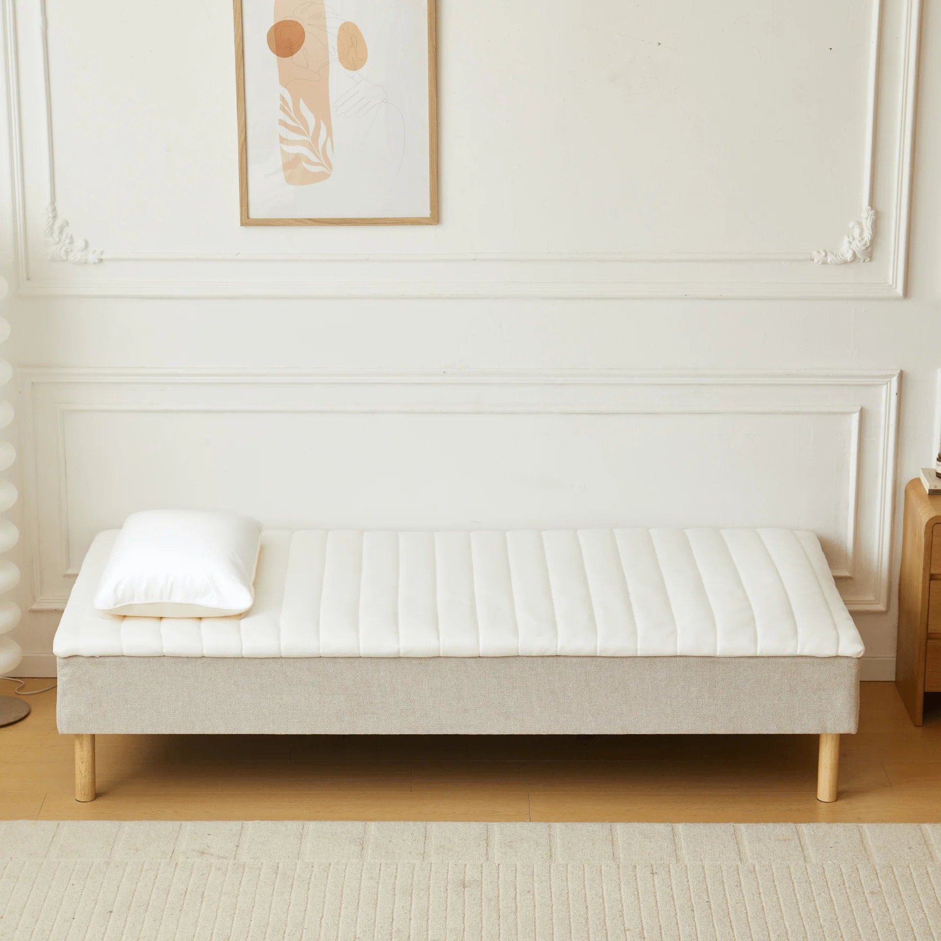Henry vit bäddmadrass i PU-skum 90x200x4 cm - Image 6
