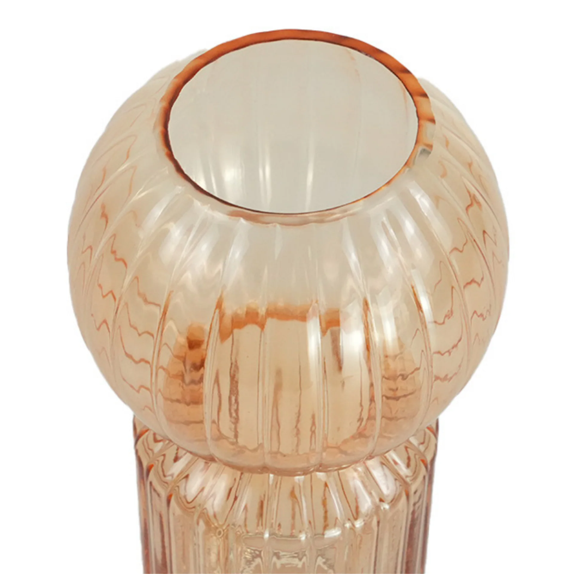 Hera glasvas bärnstenfärgad 23 cm - Image 2