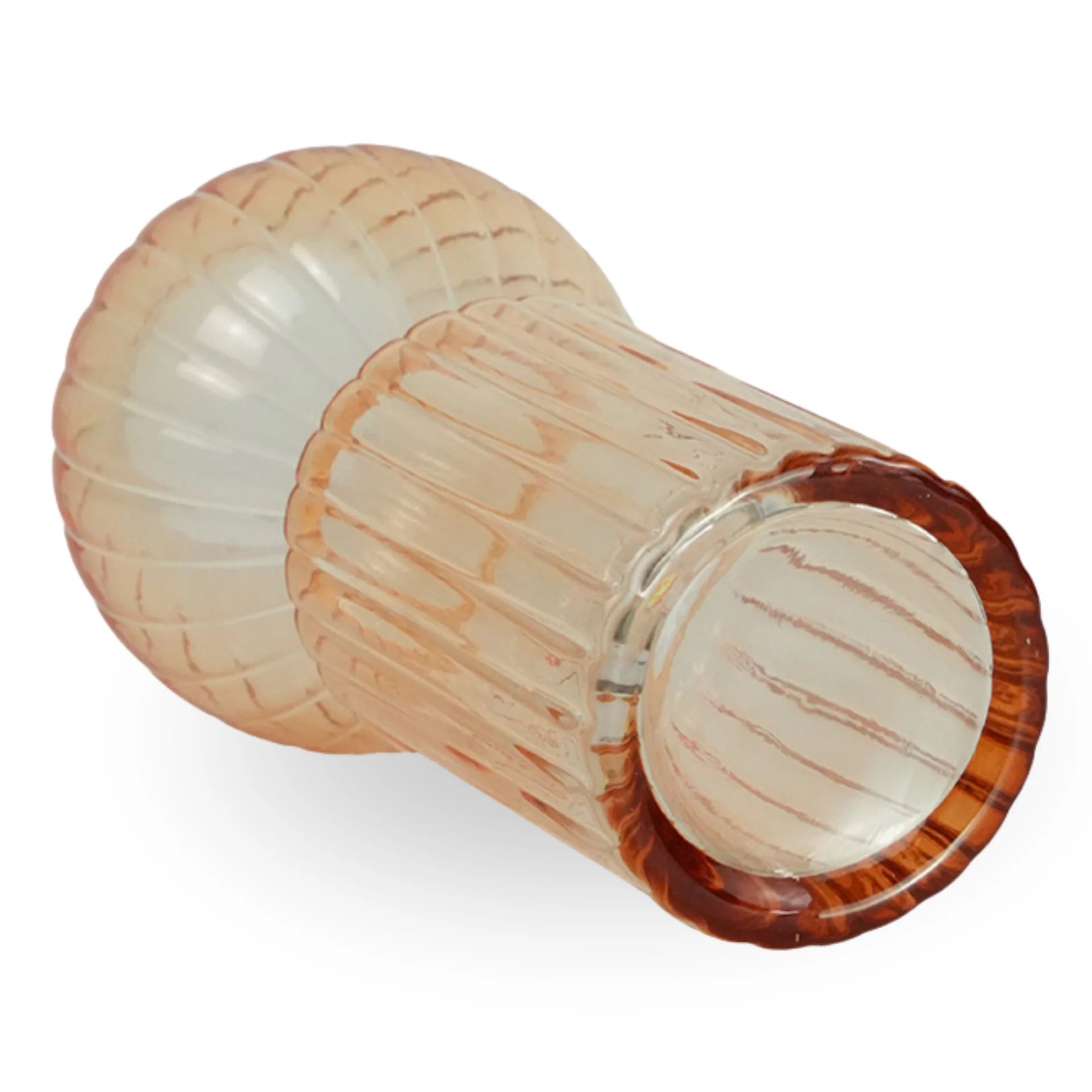 Hera glasvas bärnstenfärgad 23 cm - Image 3