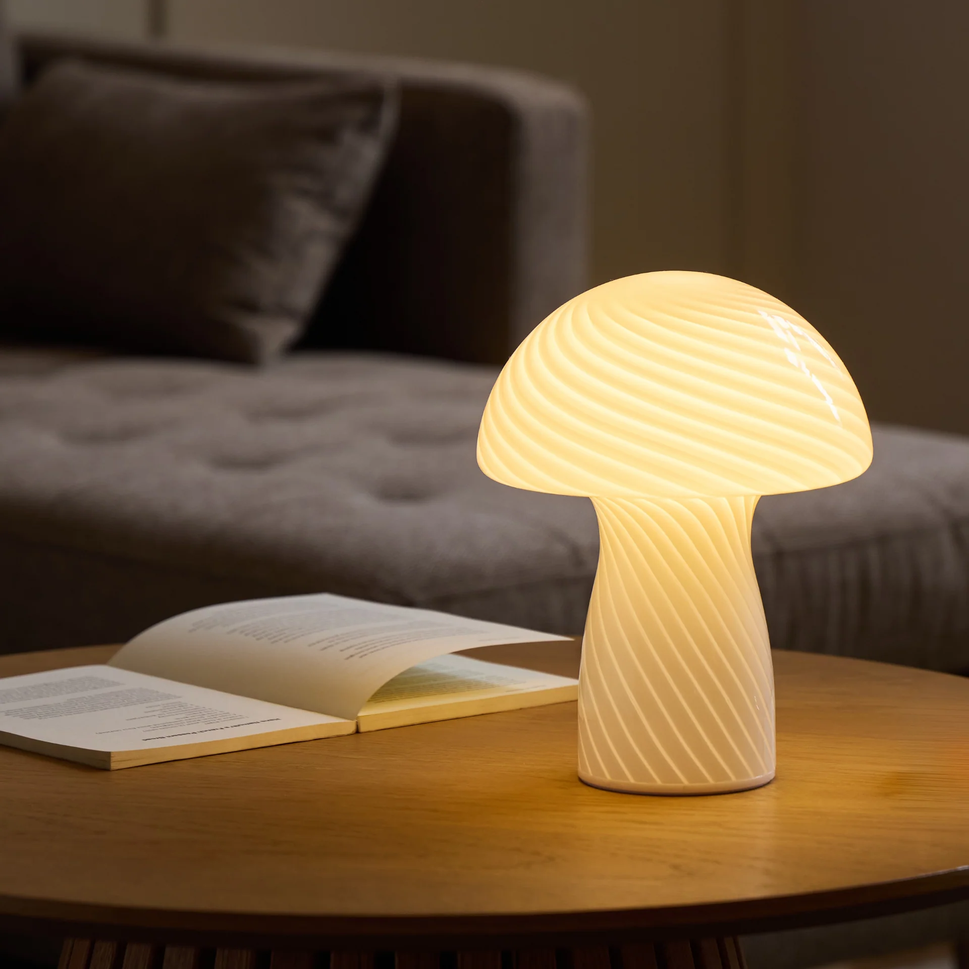 Ida Mushroom LED-lampa vit 24 cm - Image 3