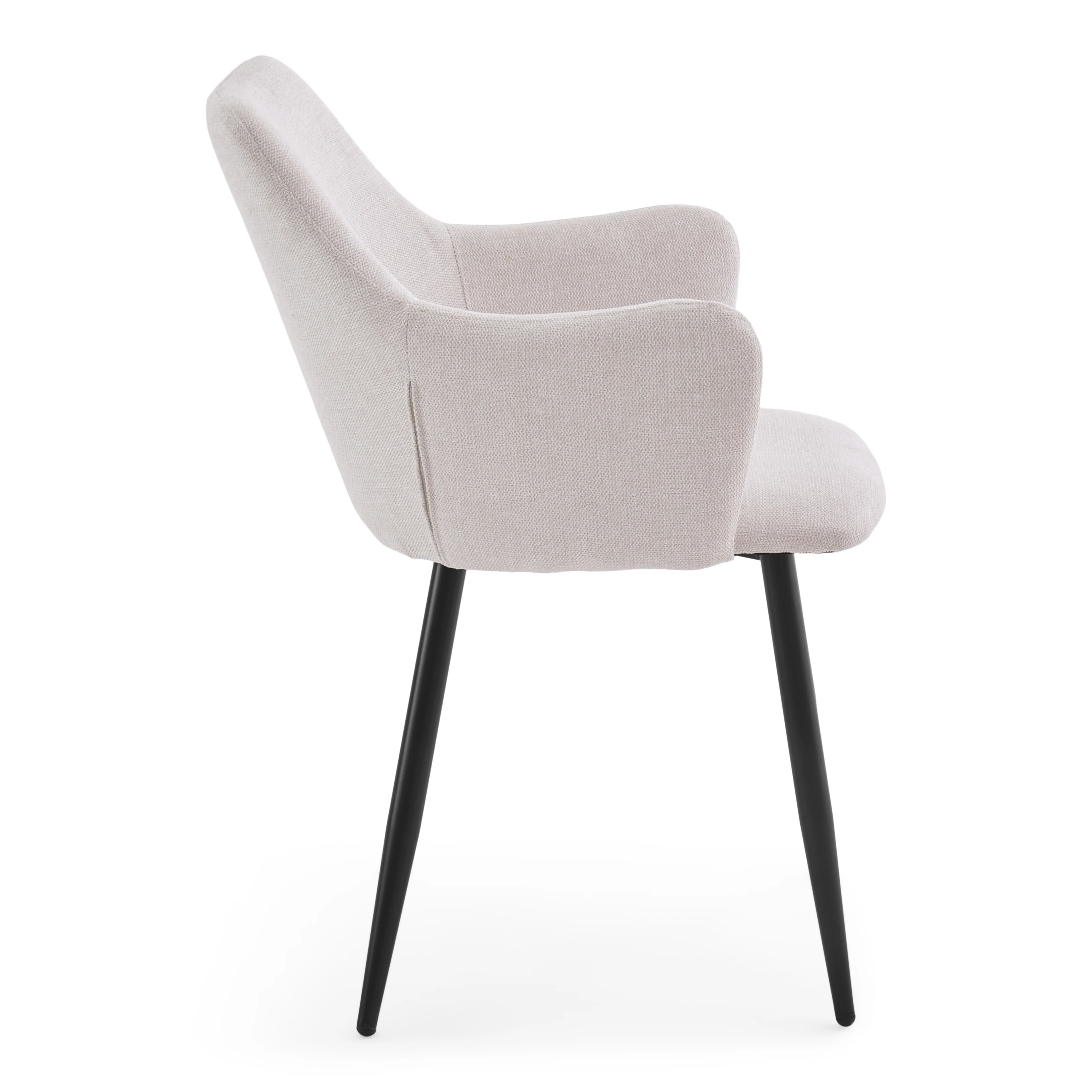 Isabella - Matstol i beige textil - Image 4