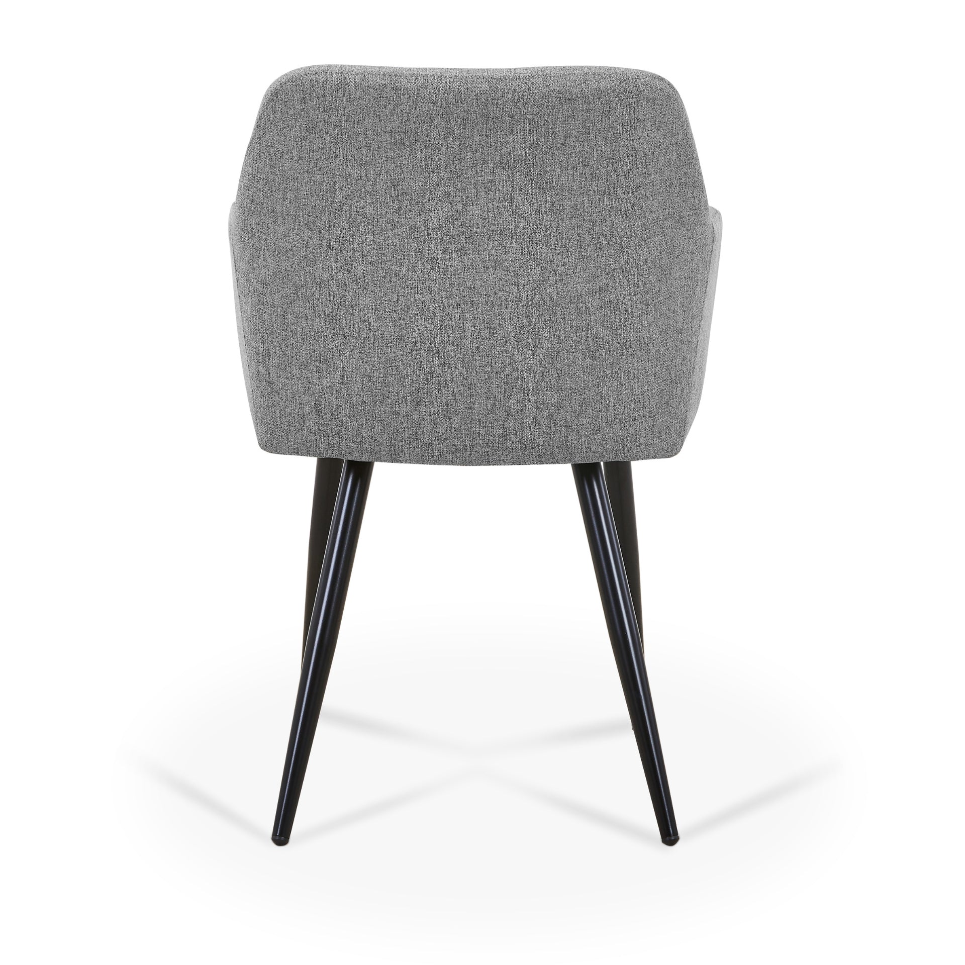 Jenna matstol - grå textil med svarta ben - Image 4