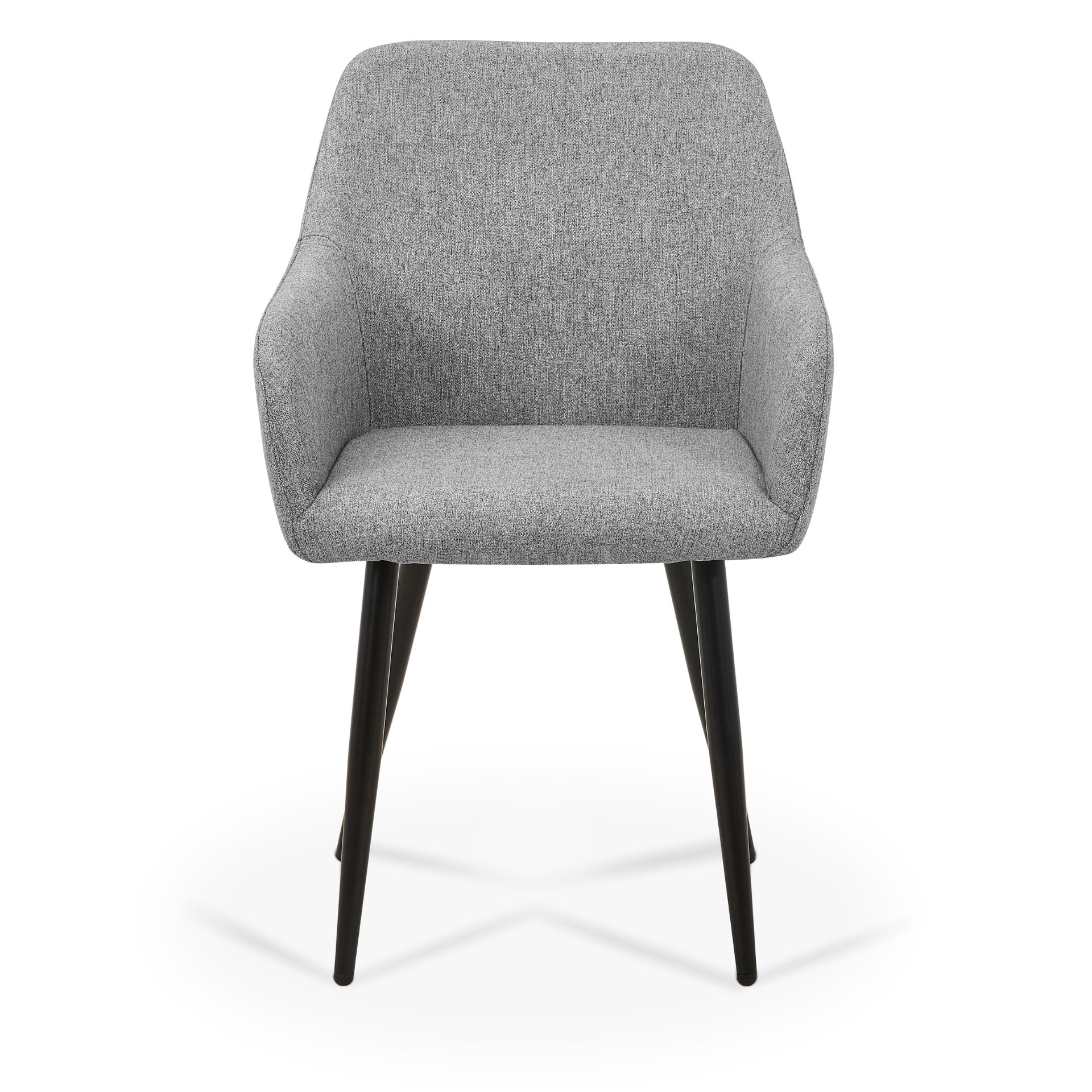 Jenna matstol - grå textil med svarta ben - Image 5