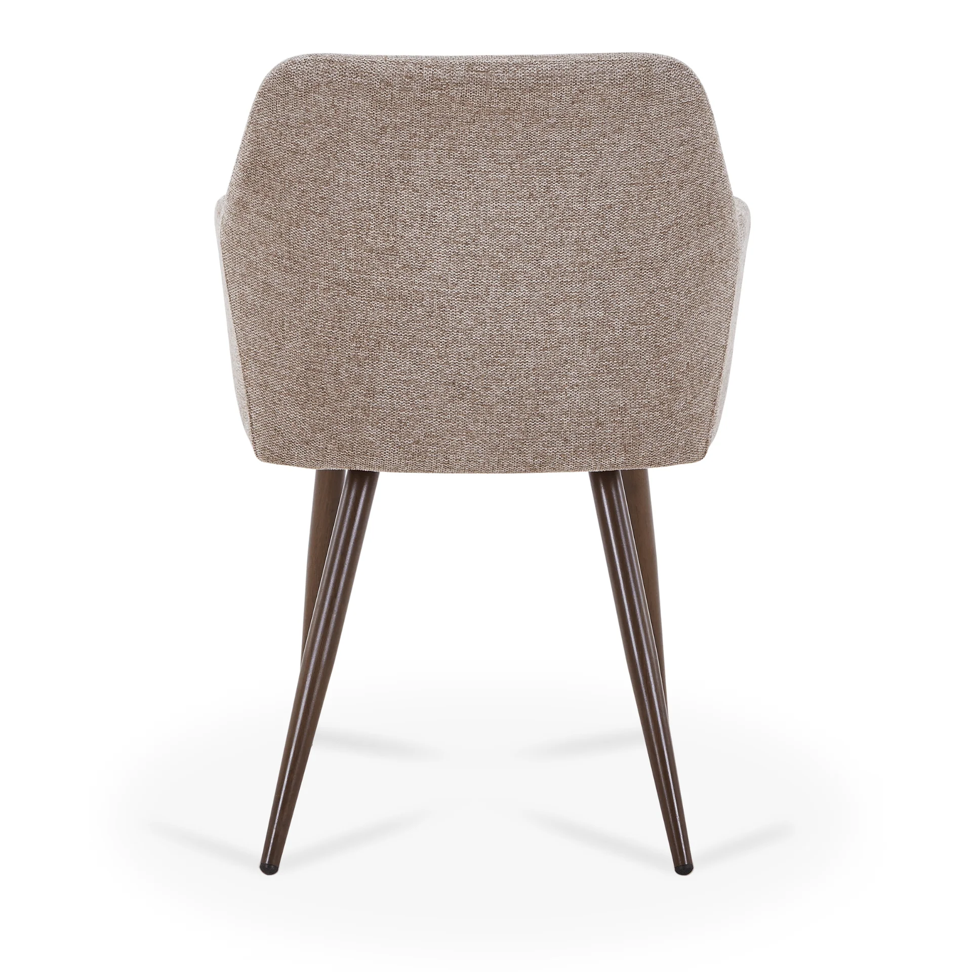 Jenna matstol - sandfärgad textil med rökt ek-look - Image 9