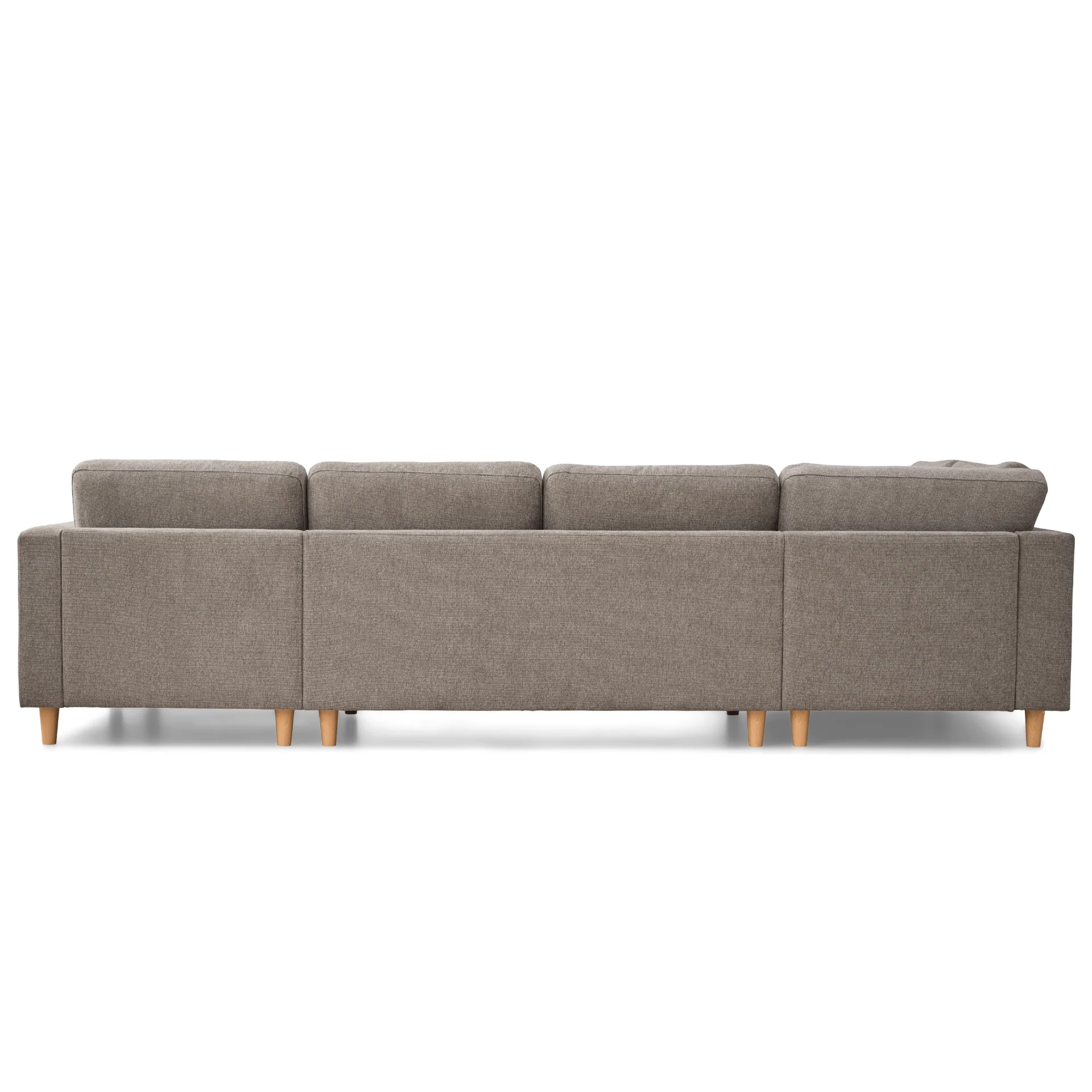 Jennifer högervänd U-soffa i sand med schäslong - L: 300 x D: 208 x H: 82 cm - Image 10