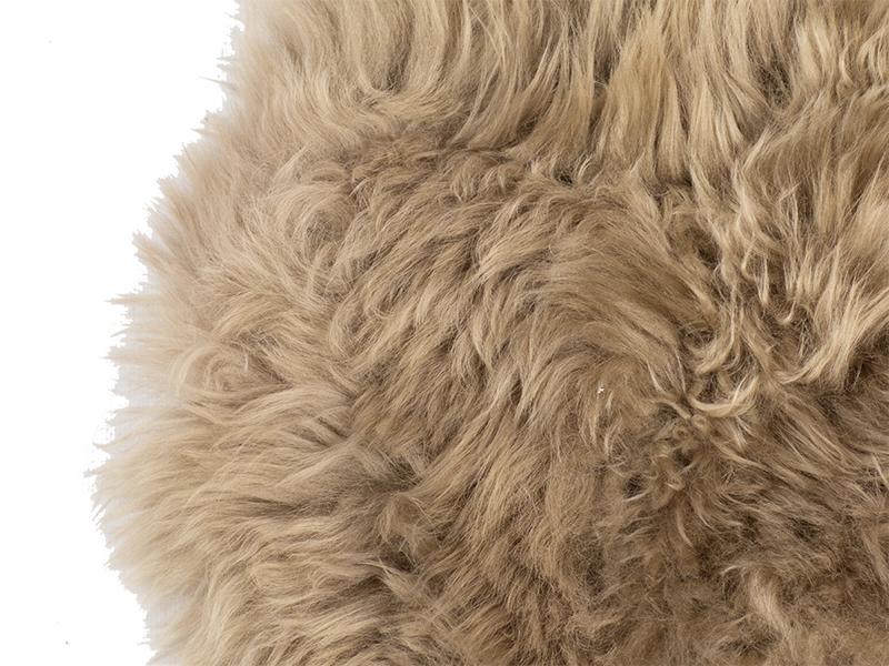 Sittdyna med fårull - Beige - Image 4
