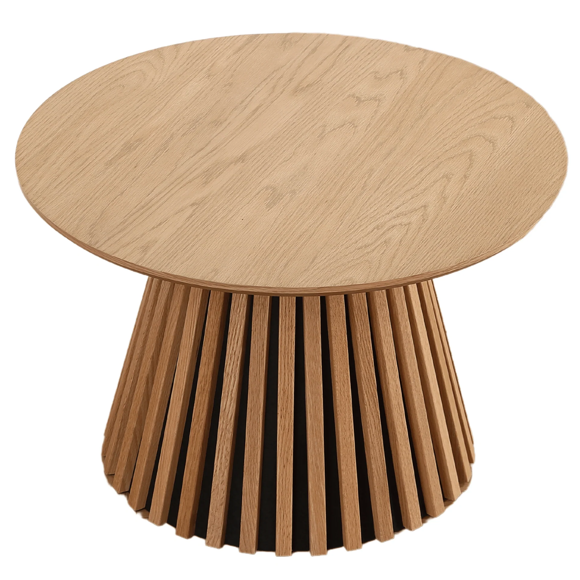Lewis lamell soffbord i naturlig ek-look Ø70 cm - Image 5