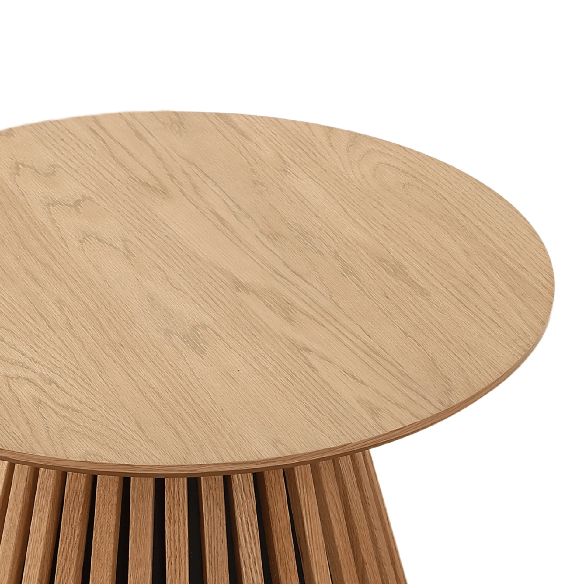Lewis lamell soffbord i naturlig ek-look Ø70 cm - Image 6