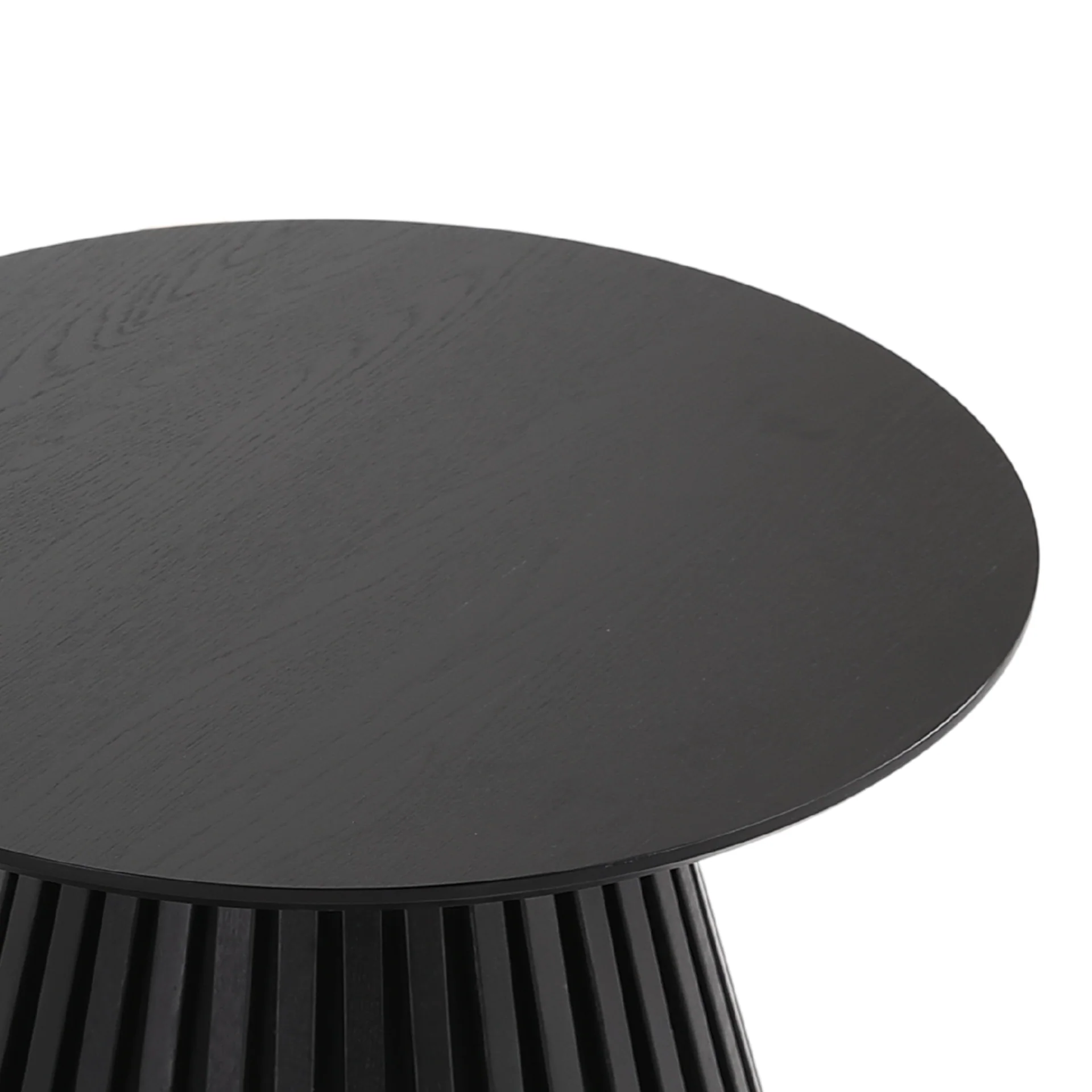 Lewis lamell soffbord i svart ek-look Ø70 cm - Image 6