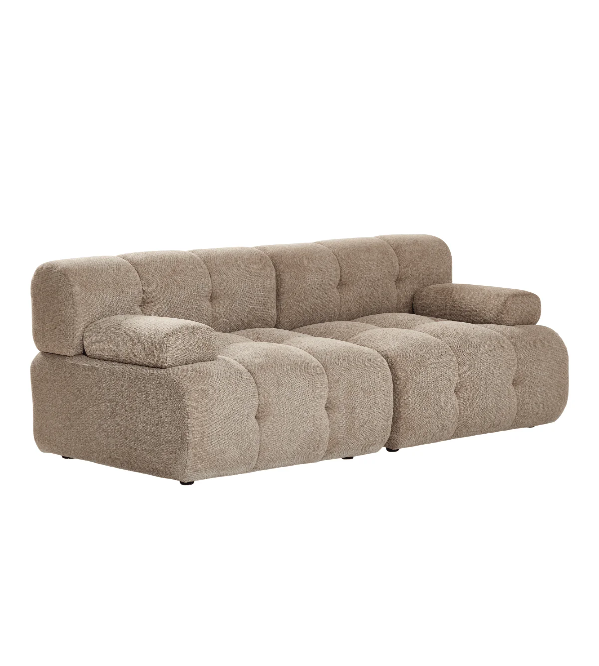 Lilie – modulsoffa i sandfärg med 2 moduler – L: 190 x D: 95 x H: 64 cm - Image 5