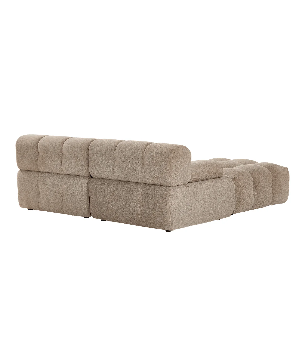 Lilie - modulsoffa i sandfärg med 2 moduler och höger- eller vänstervänd schäslong - L: 190 x D: 190 x H: 64 cm - Image 8