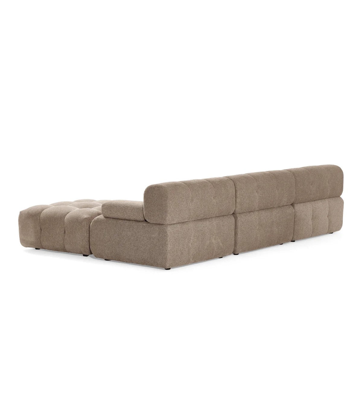 Lilie - modulsoffa i sandfärg med 3 moduler och höger- eller vänstervänd schäslong - L: 285 x D: 190 x H: 64 cm - Image 12