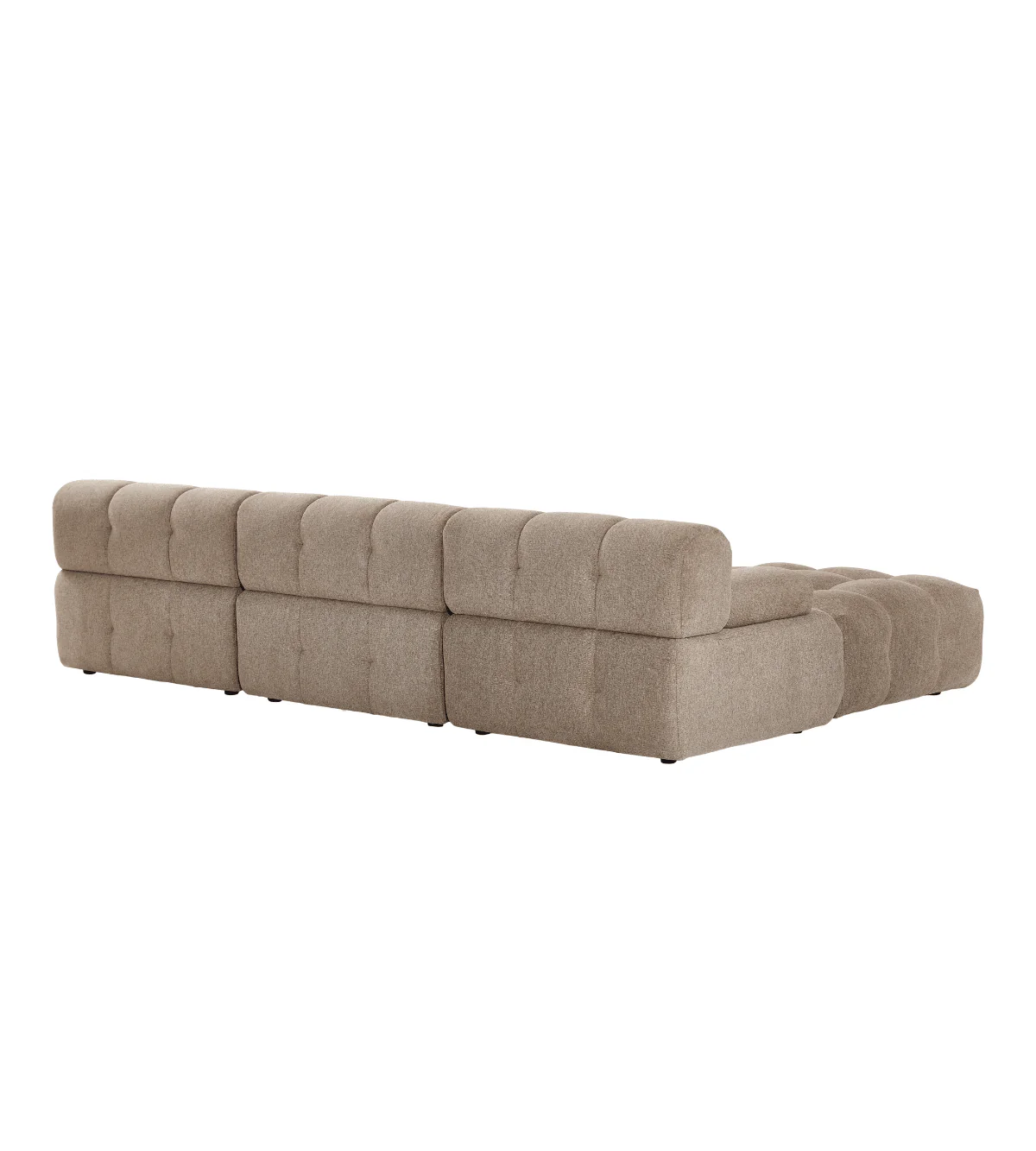 Lilie - modulsoffa i sandfärg med 3 moduler och höger- eller vänstervänd schäslong - L: 285 x D: 190 x H: 64 cm - Image 13