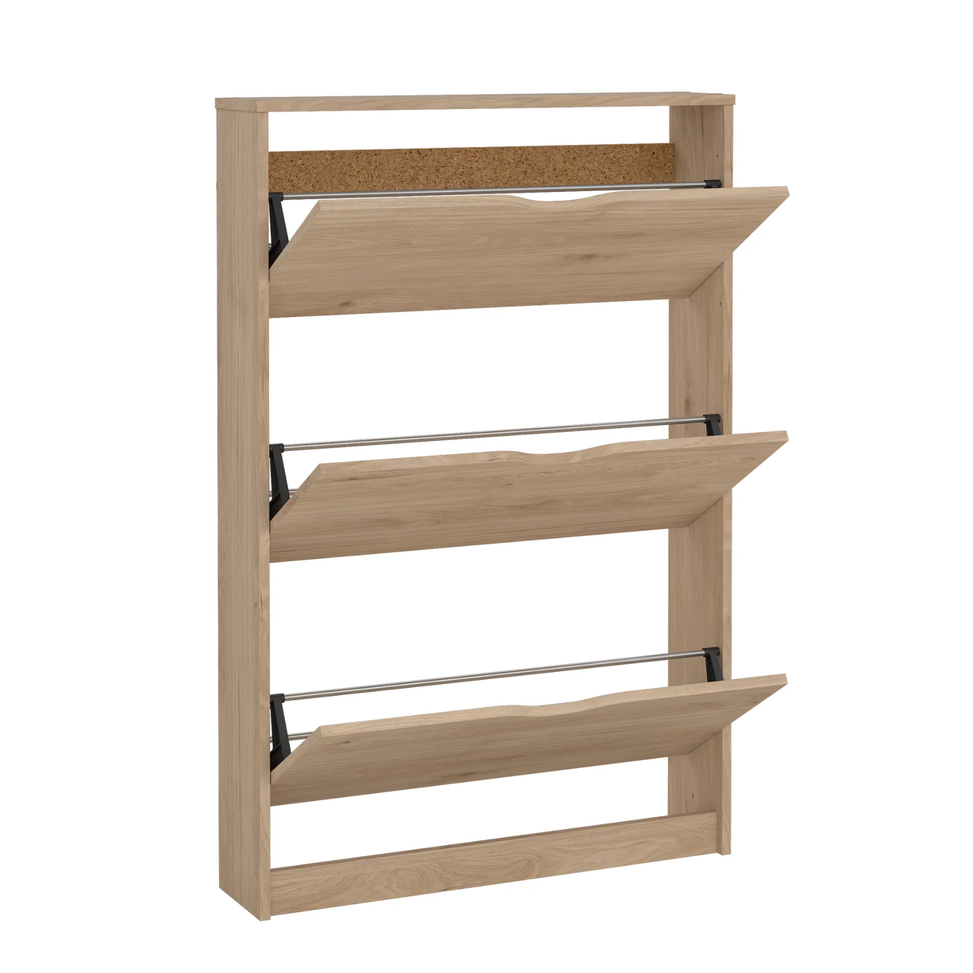 Livo skoskåp med 3 dörrar i eklook - Image 7