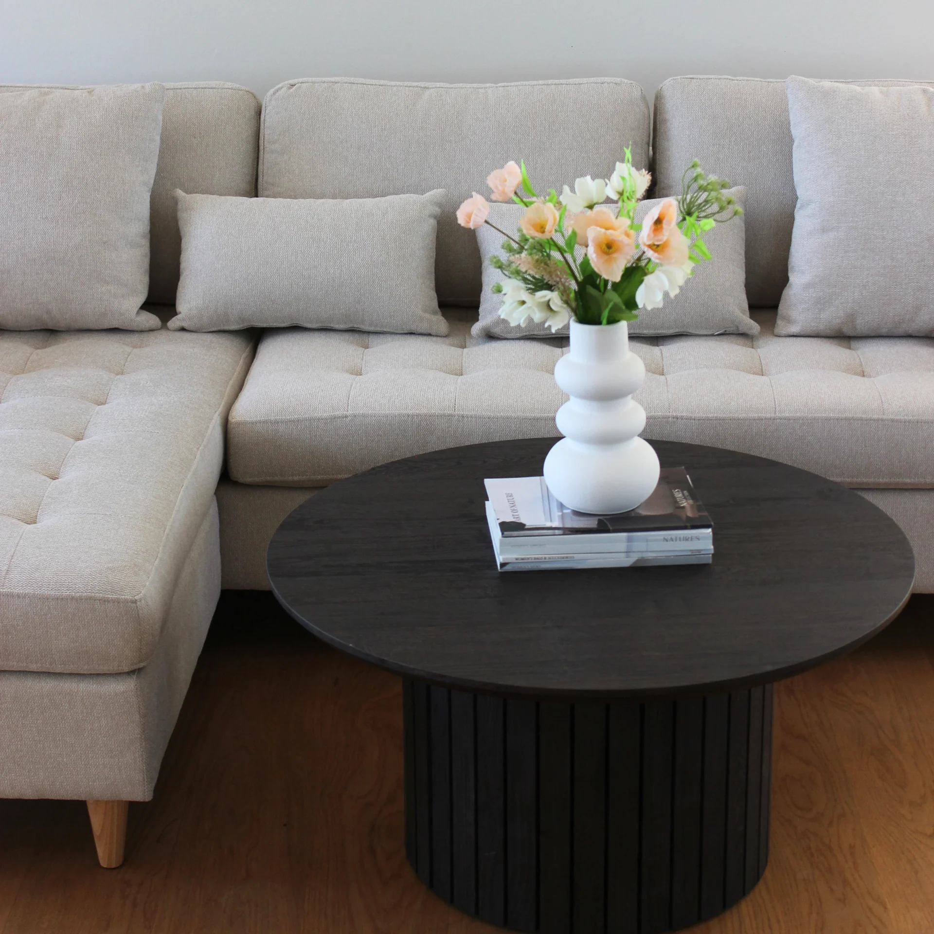 Lulu - Vändbar schäslongsoffa - Ljus beige - L: 215 x D: 82 x H: 78 cm - Image 3