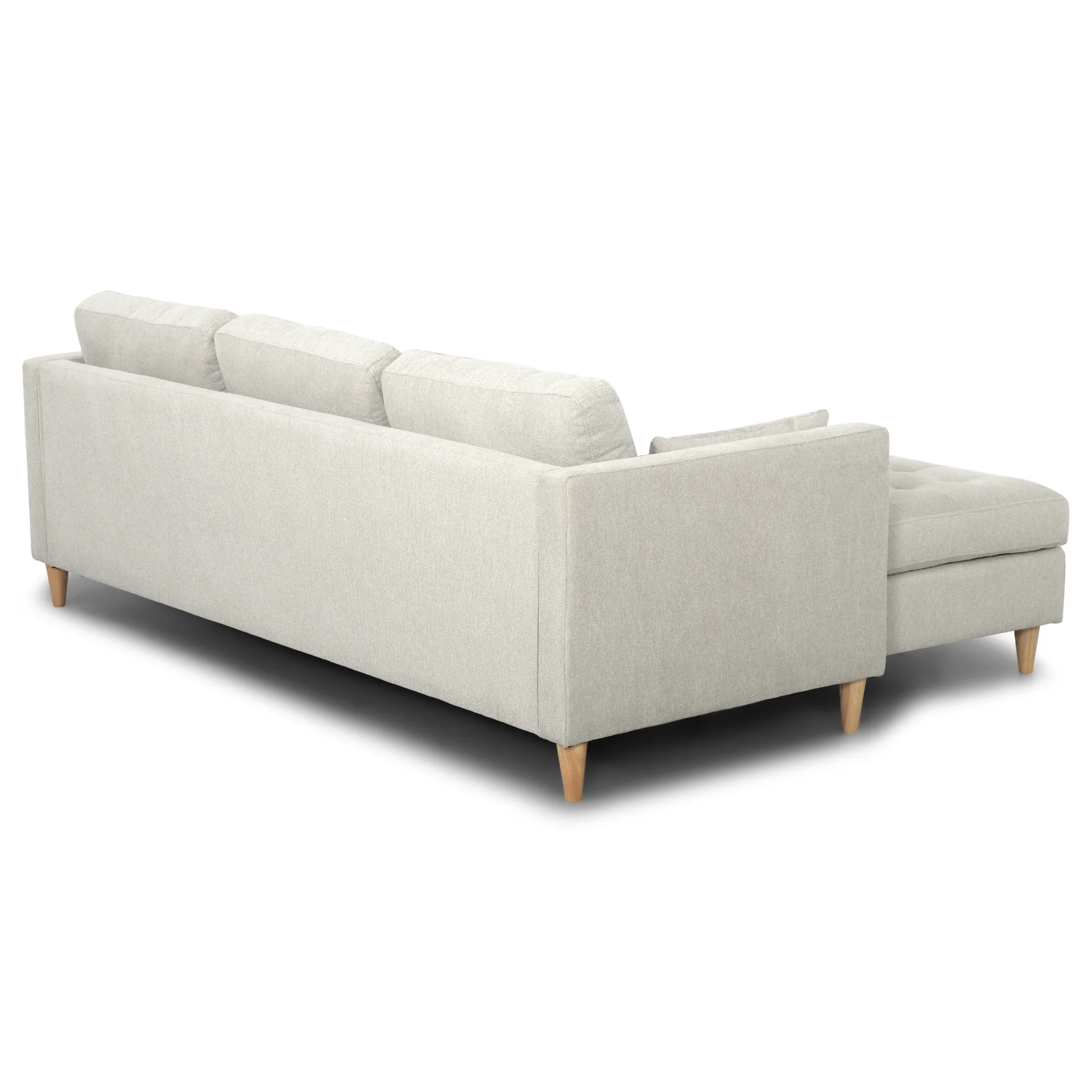 Lulu - Vändbar schäslongsoffa - Ljus beige - L: 215 x D: 82 x H: 78 cm - Image 8