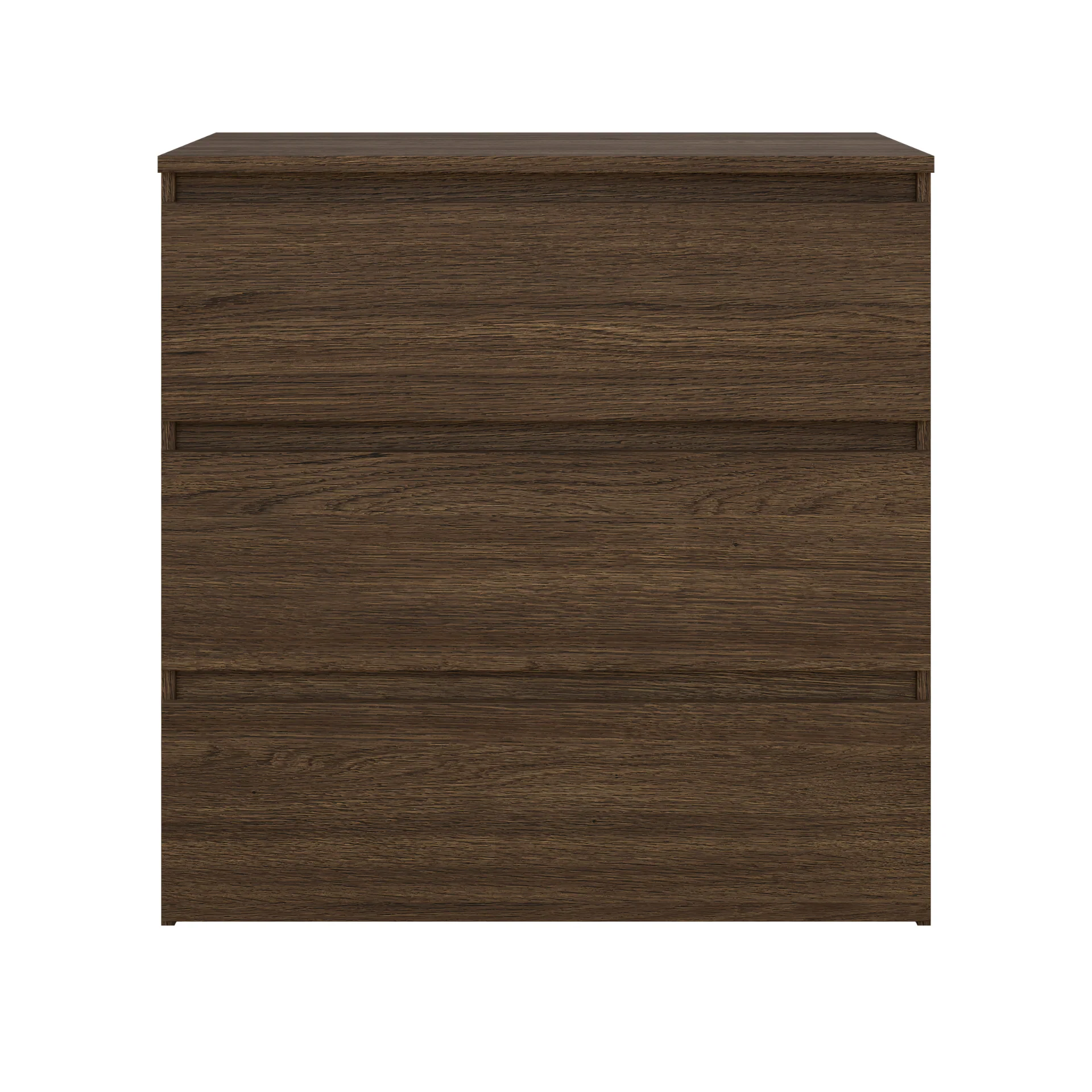 Maise byrå H:70 x B:70 x D:41 cm med 3 lådor i rökt eklook - Image 4