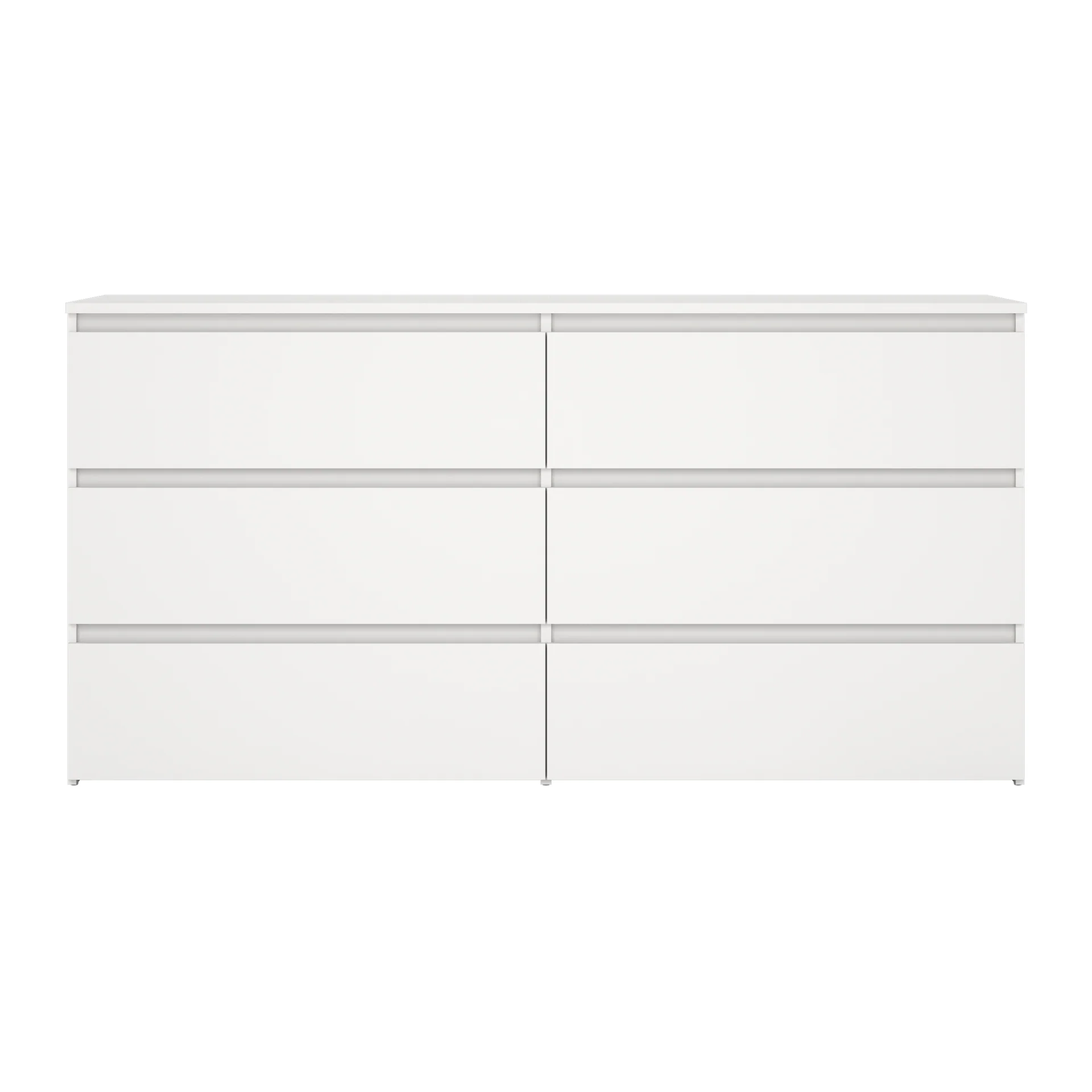Maise Kommod 70x138 x41 cm med 6 lådor i vitt - Image 3