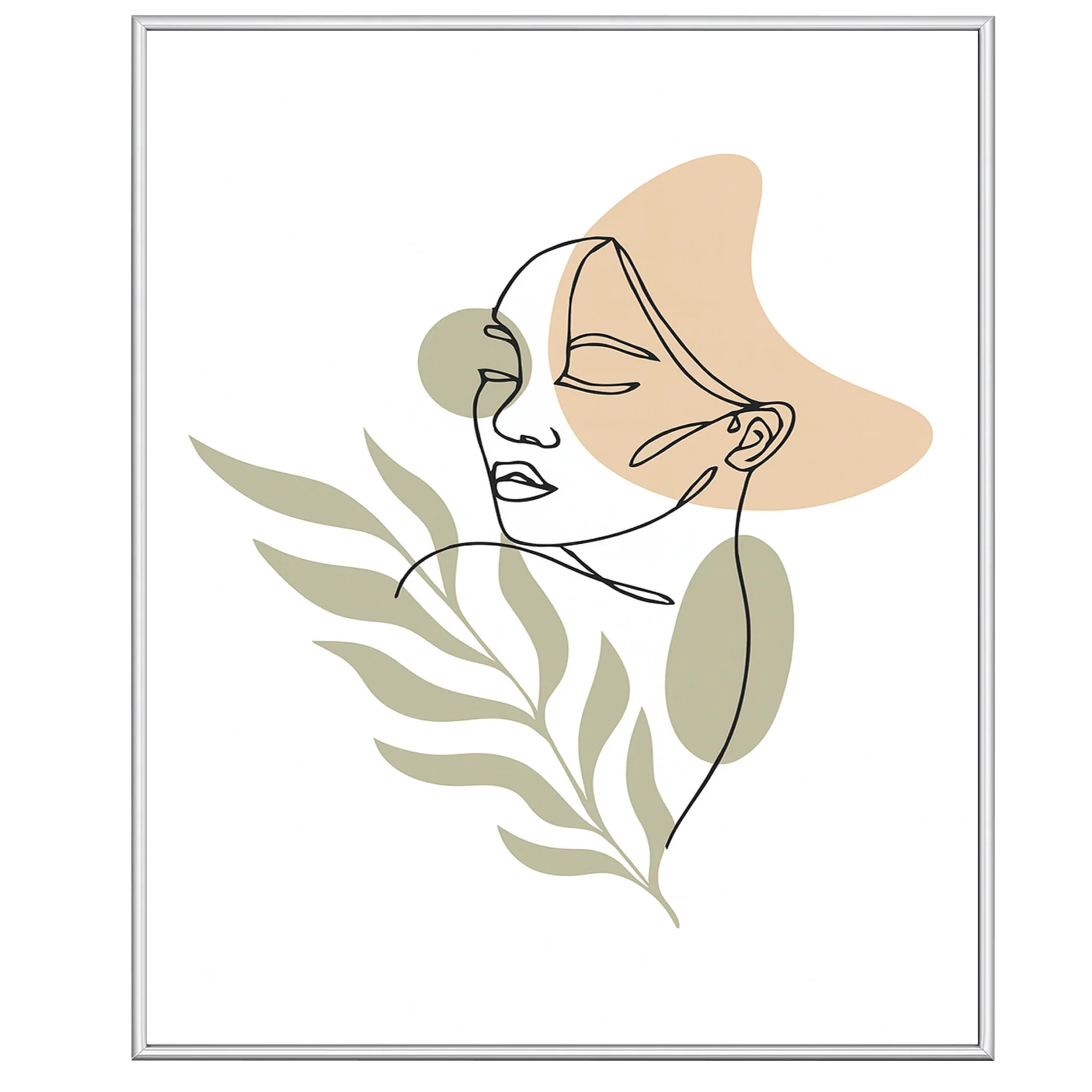 Malina fotoram PVC-glansig Silver 60x90 cm
