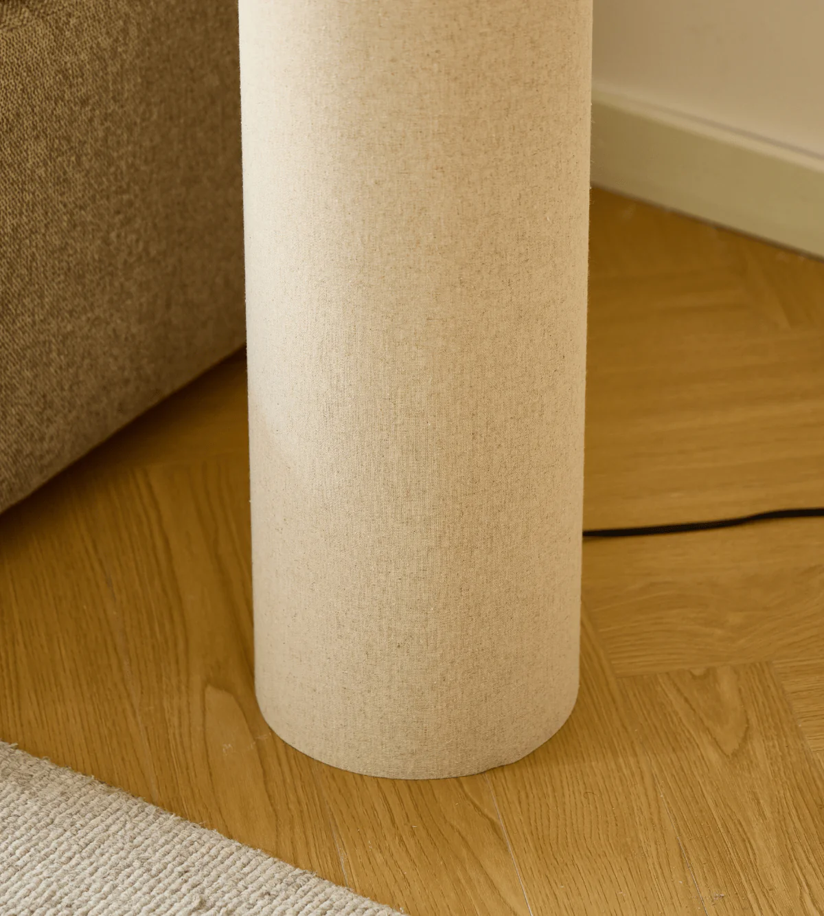 Mariah golvlampa med lampskärm i linne, 145 x 50 cm - Image 5