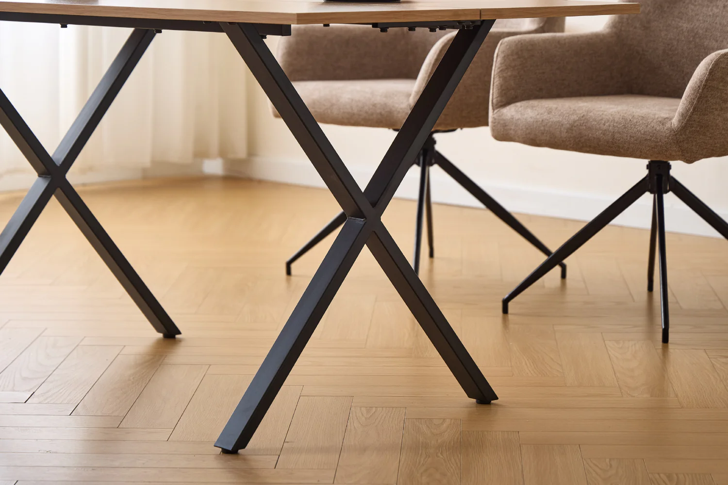 Marly Plankbord i ekfanér 150x80x75 cm - Image 8