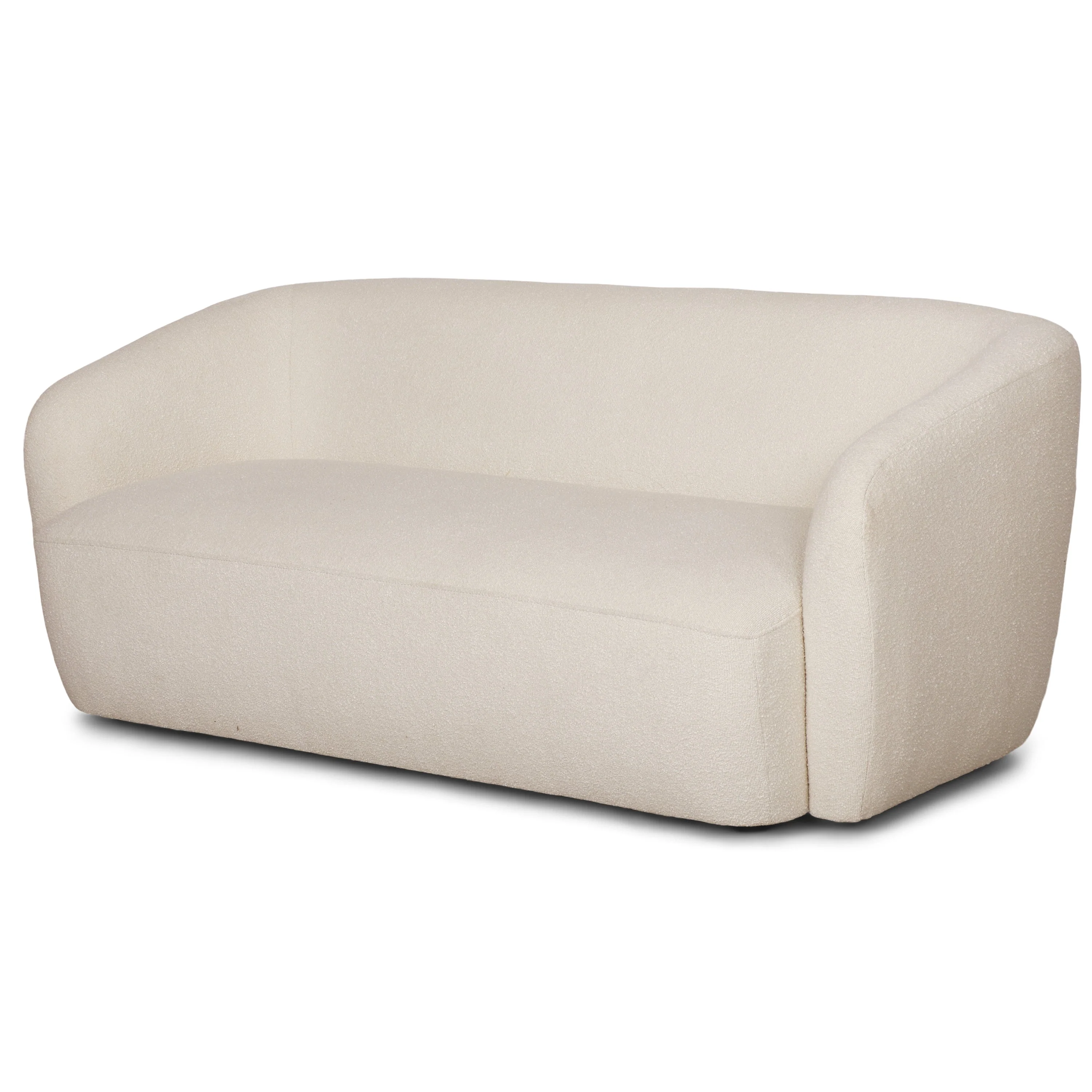 Melisa - 2-sits soffa i vit bouclé L: 173 x D: 84 x H: 66 cm - Image 4