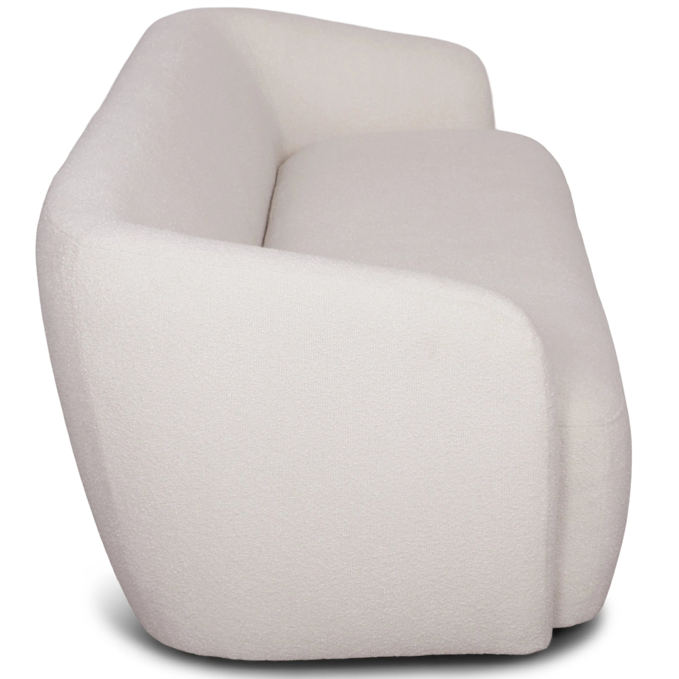 Melisa - 2-sits soffa i vit bouclé L: 173 x D: 84 x H: 66 cm - Image 5