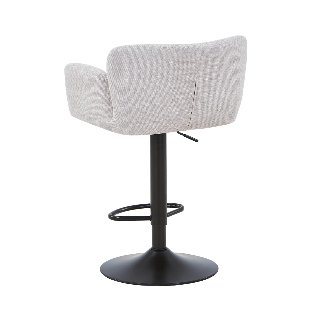 Melody Barstol - beige textil med justerbar höjd och snurrfunktion - Image 5